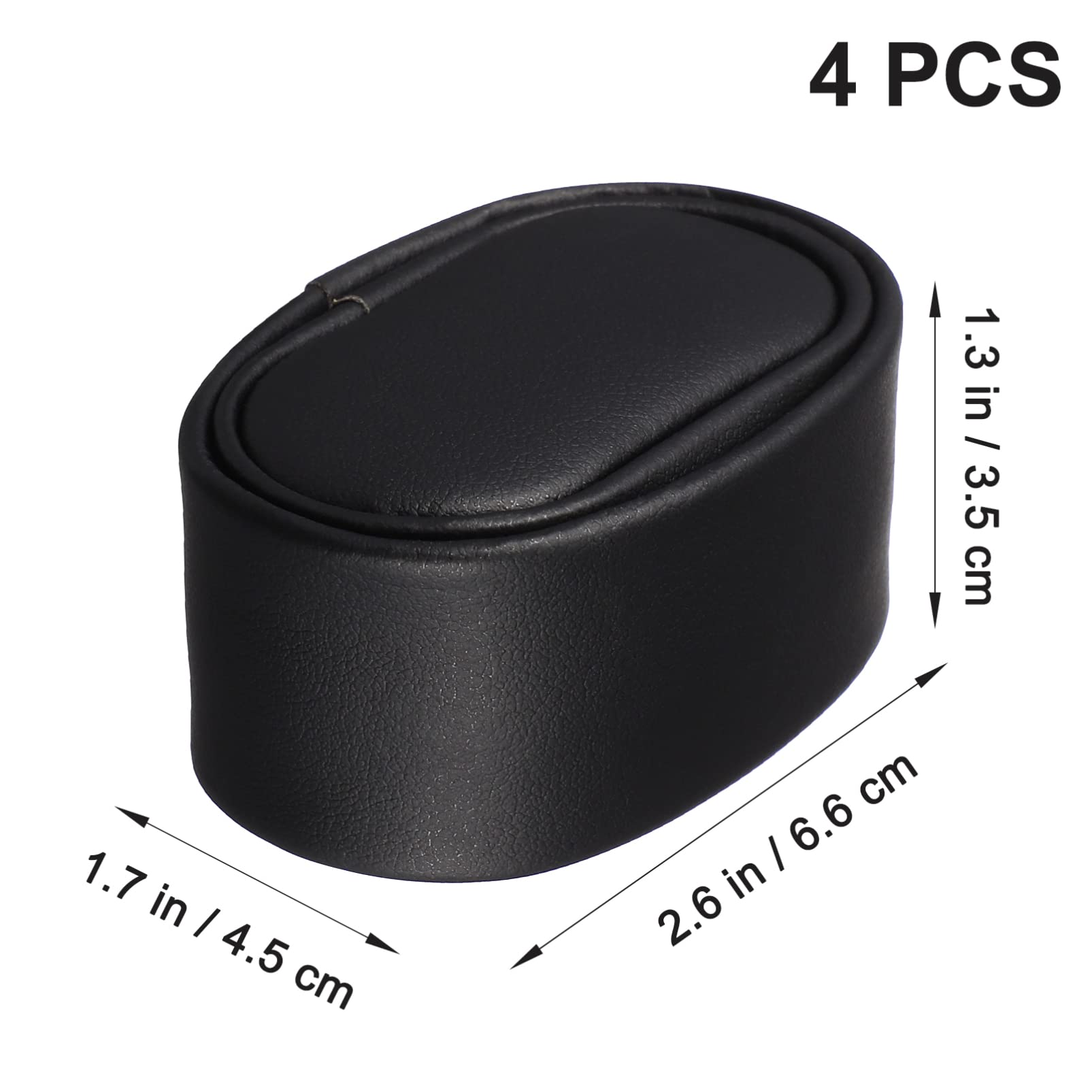 4 Pcs PU Leather Watch Winder Pillows - 2.6×1.7×1.3 Inch for Watch Display & Storage