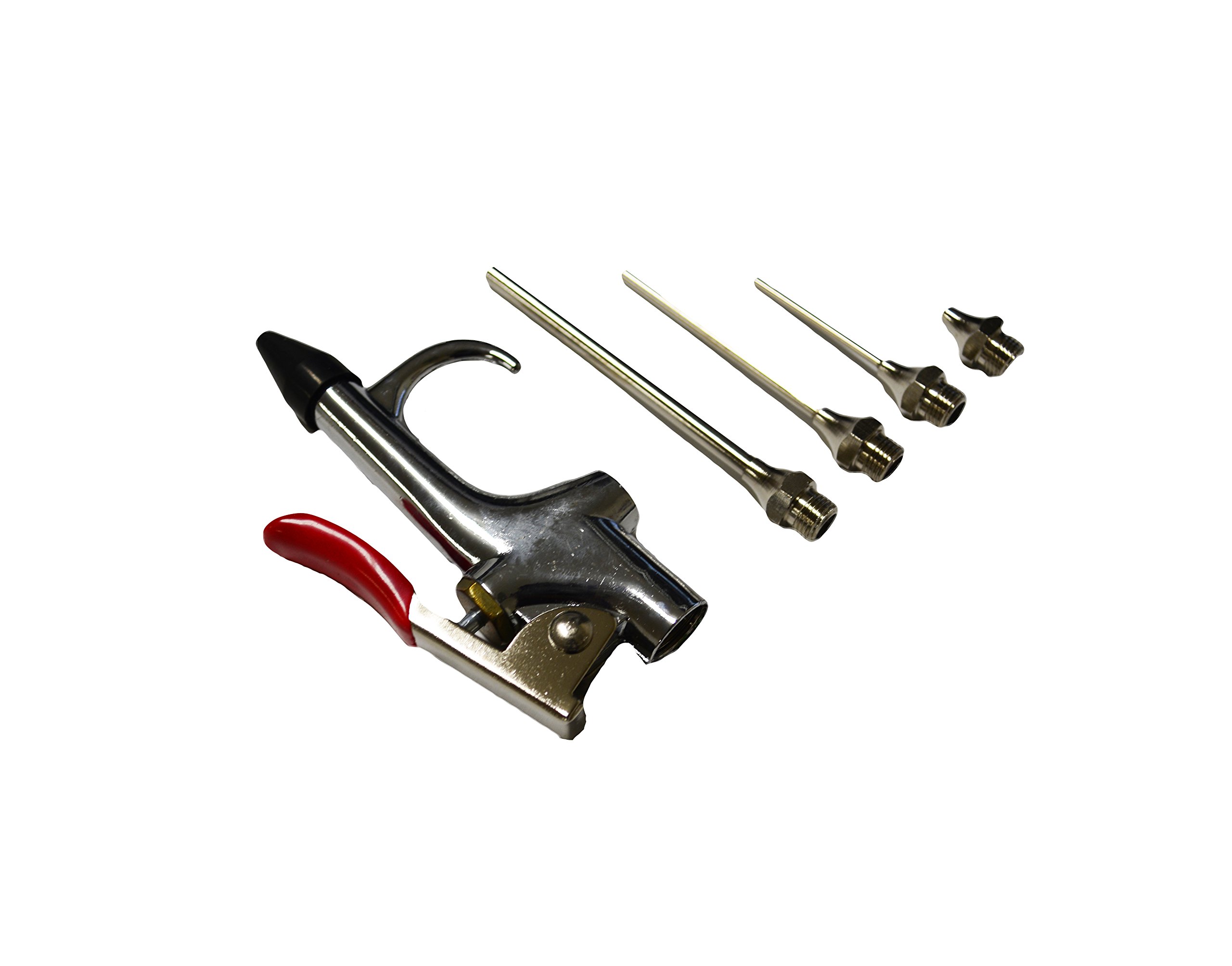 5-Piece Quick Release Air Blow Gun Kit for Air Compressor - High Pressure Air Nozzle Set for Cleaning, Drying & Dusting - Perfect for Automotive, Workshop & DIY Projects