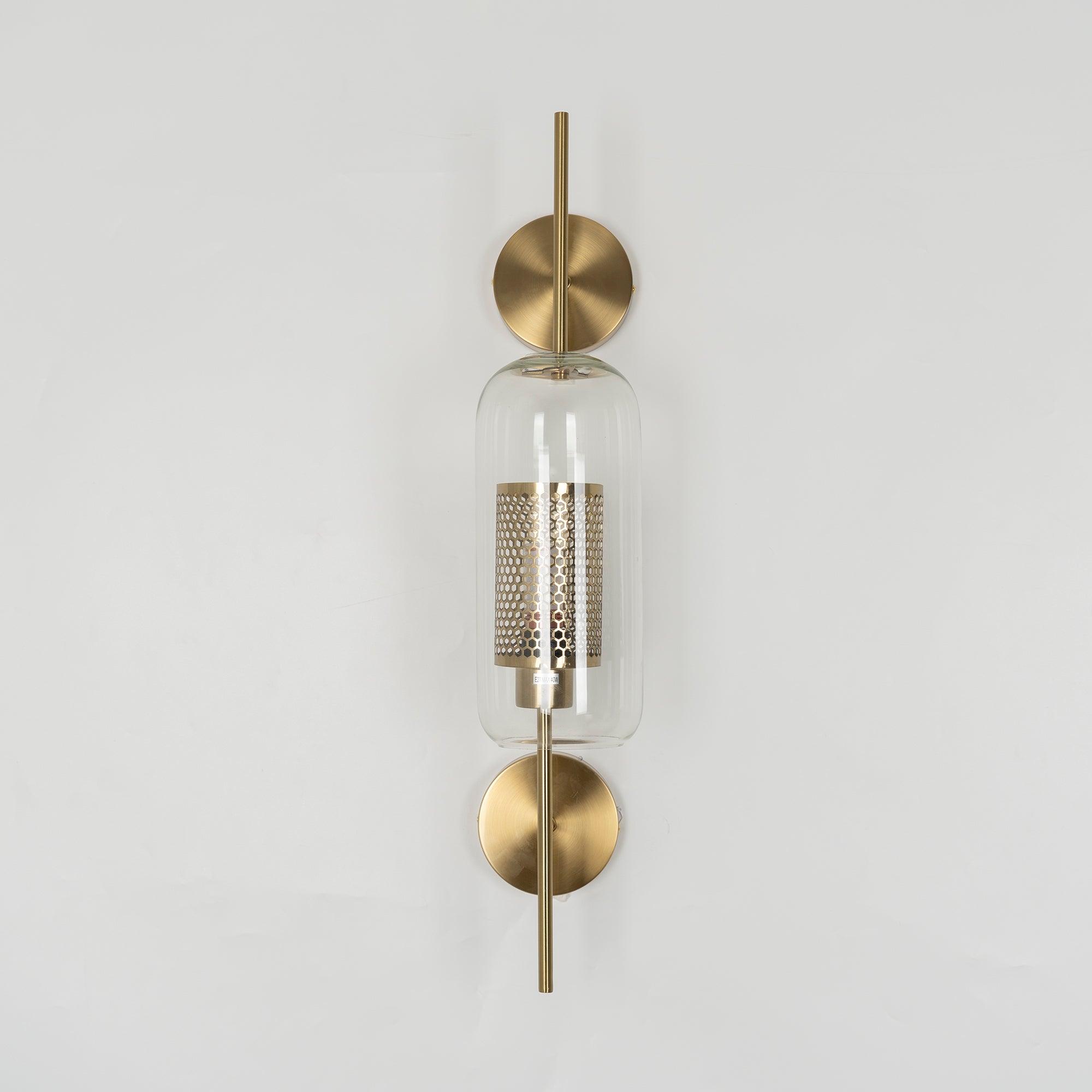 Chiswick Modern Glass Wall Light - Sleek Indoor/Outdoor Sconce for Living Room, Bedroom, Hallway & Patio Lighting