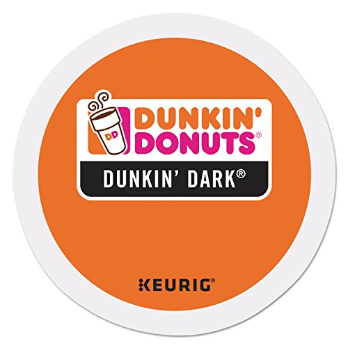 Dunkin' Donuts Dark Roast Coffee Pods, 24 Count - Perfect for Keurig Brewers, Office Coffee Breaks & Morning Energy Boost