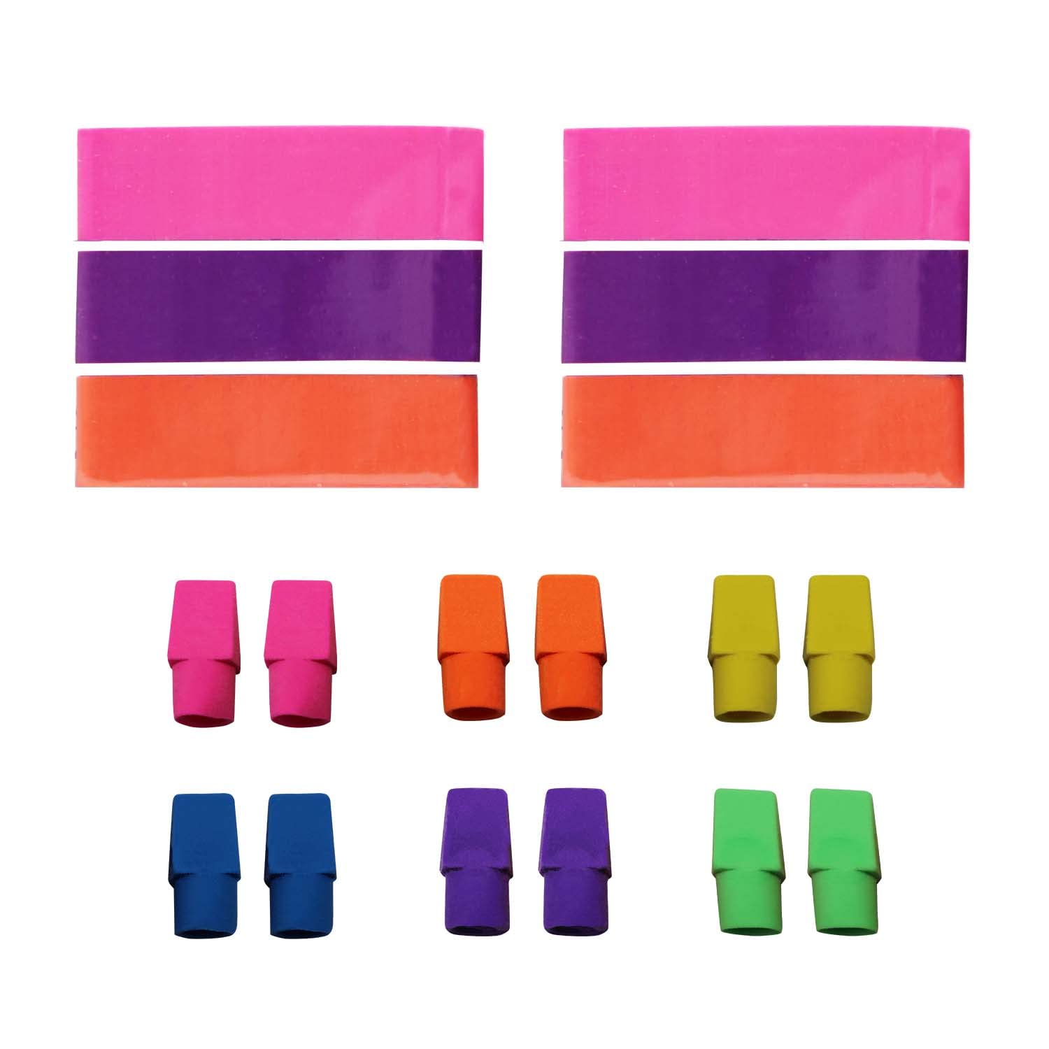 48-Pack Bulk Eraser Sets, 18 per Pack - Premium School & Office Supplies for Students, Teachers & Artists - Perfect for Classrooms, Homework & Sketching
