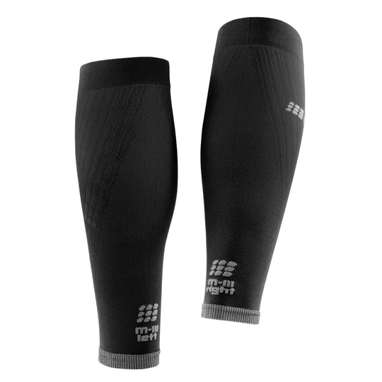 Men's Ultralight Compression Calf Sleeves - Black - Support & Recovery for Running, Cycling & Sports - Breathable & Comfortable Leg Sleeves for Athletes & Active Lifestyles