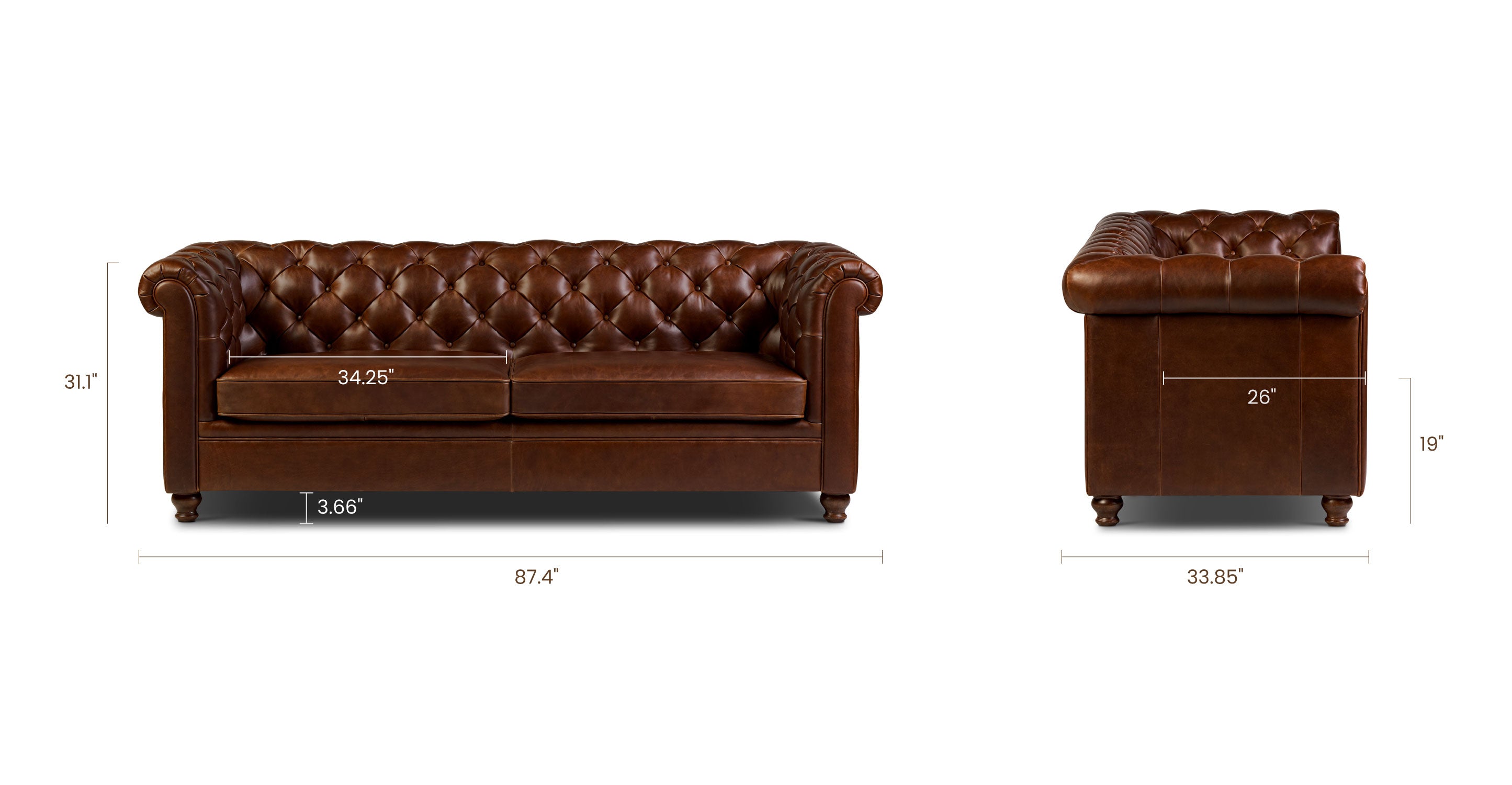 Lyon Sofa - Modern Comfortable Couch for Living Room, Lounge, and Office | Stylish Upholstered Furniture for Home Decor