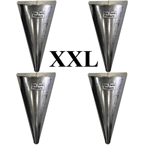 4 Pack Extra Large Poultry Killing Cones - Heavy Duty Restraining & Processing Cones for Chickens, Ducks, and Small Animals - Perfect for Home Butchering, Hunting, and Farm Use
