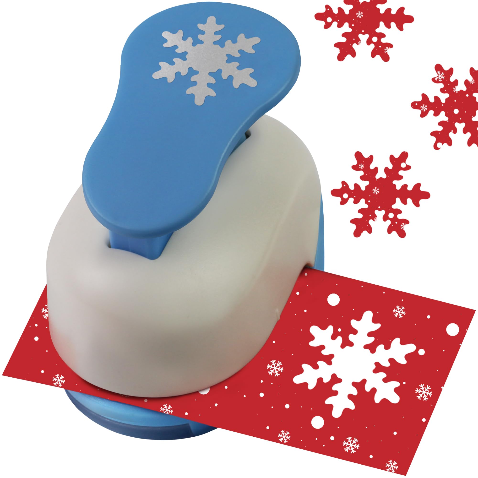 1-Inch Snowflake Paper Punch for Christmas Crafts, Scrapbooking, DIY Cards & Holiday Decorations - Perfect for Festive Gifts, Home Decor & Winter Art Projects