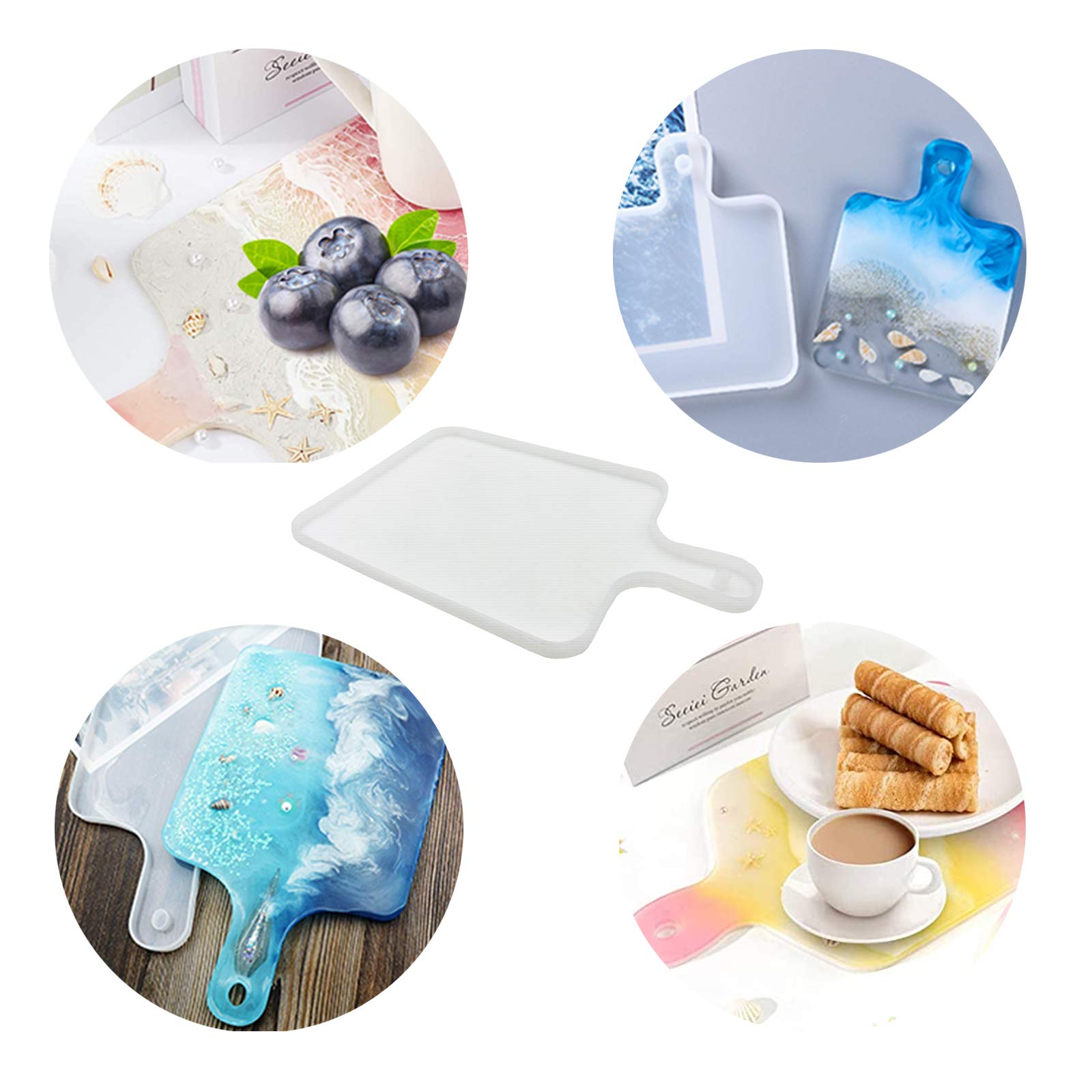 Premium Silicone Molds for Resin Crafts - DIY Epoxy Serving Tray & Board Molds - Perfect for Home Decor, Kitchenware & Gift Making - Ideal for Wedding, Party & Holiday Decorations