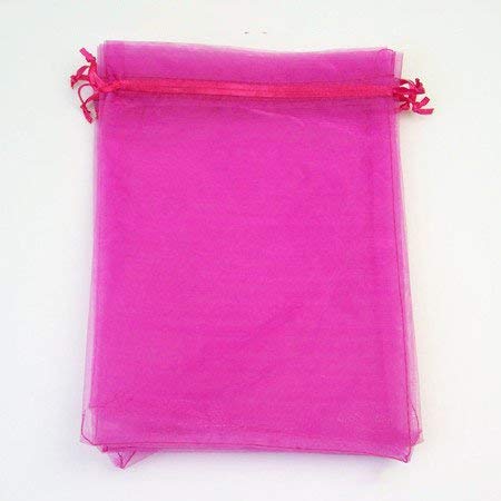 A&S Creavention® 100pcs Organza Drawstring Jewelry Pouches - Wedding Party Favor Bags, Gift Bags for Candy, Jewelry, Bridesmaid Gifts - Perfect for Baby Showers, Birthday Parties & Special Events