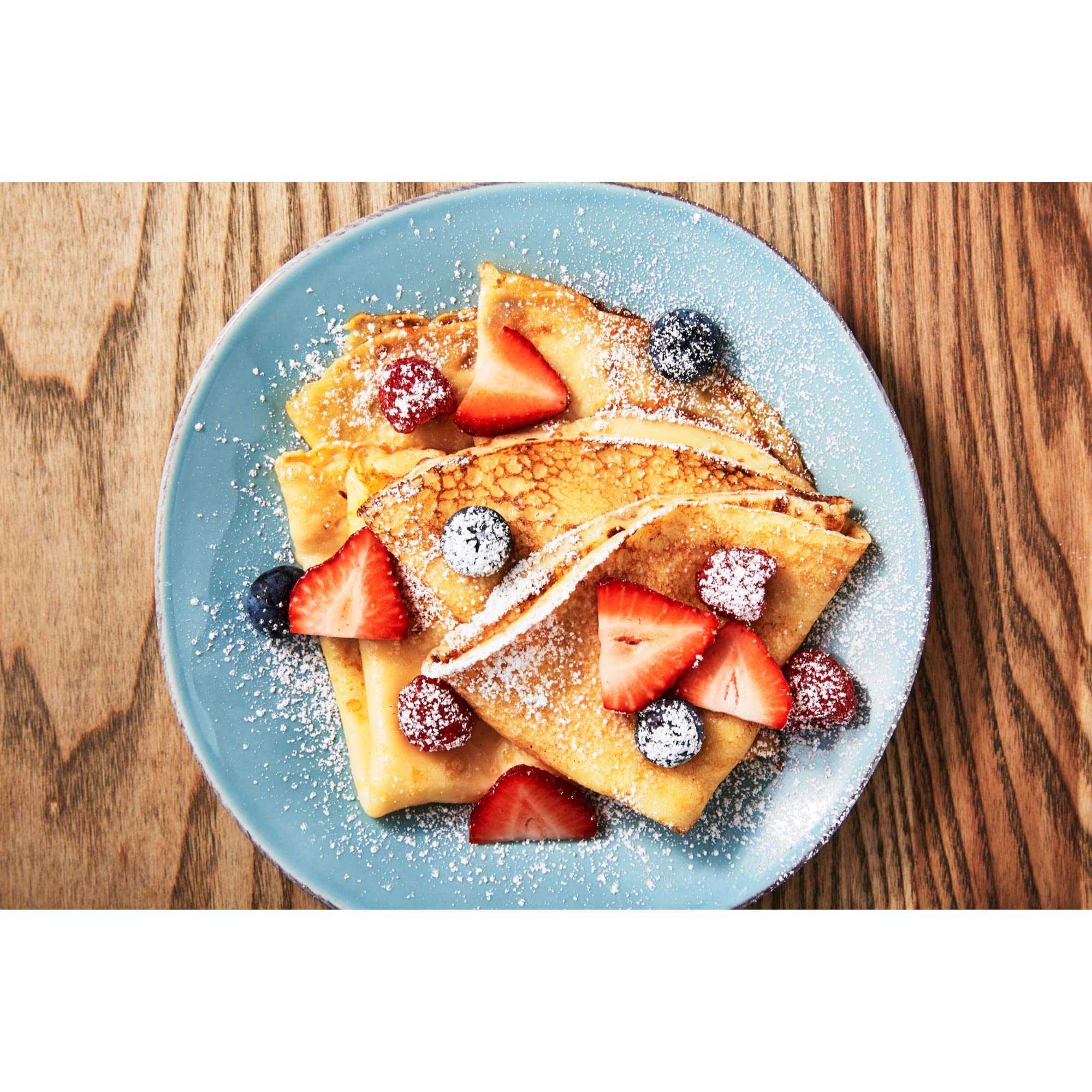 Traditional French Crepe Mix - Quick & Easy Pantry Staple for Crepe Makers - Gourmet Unbleached Wheat Flour & Nonfat Milk Pancake Mix (24 oz) - Perfect for Breakfast, Brunch, or Dessert Creations