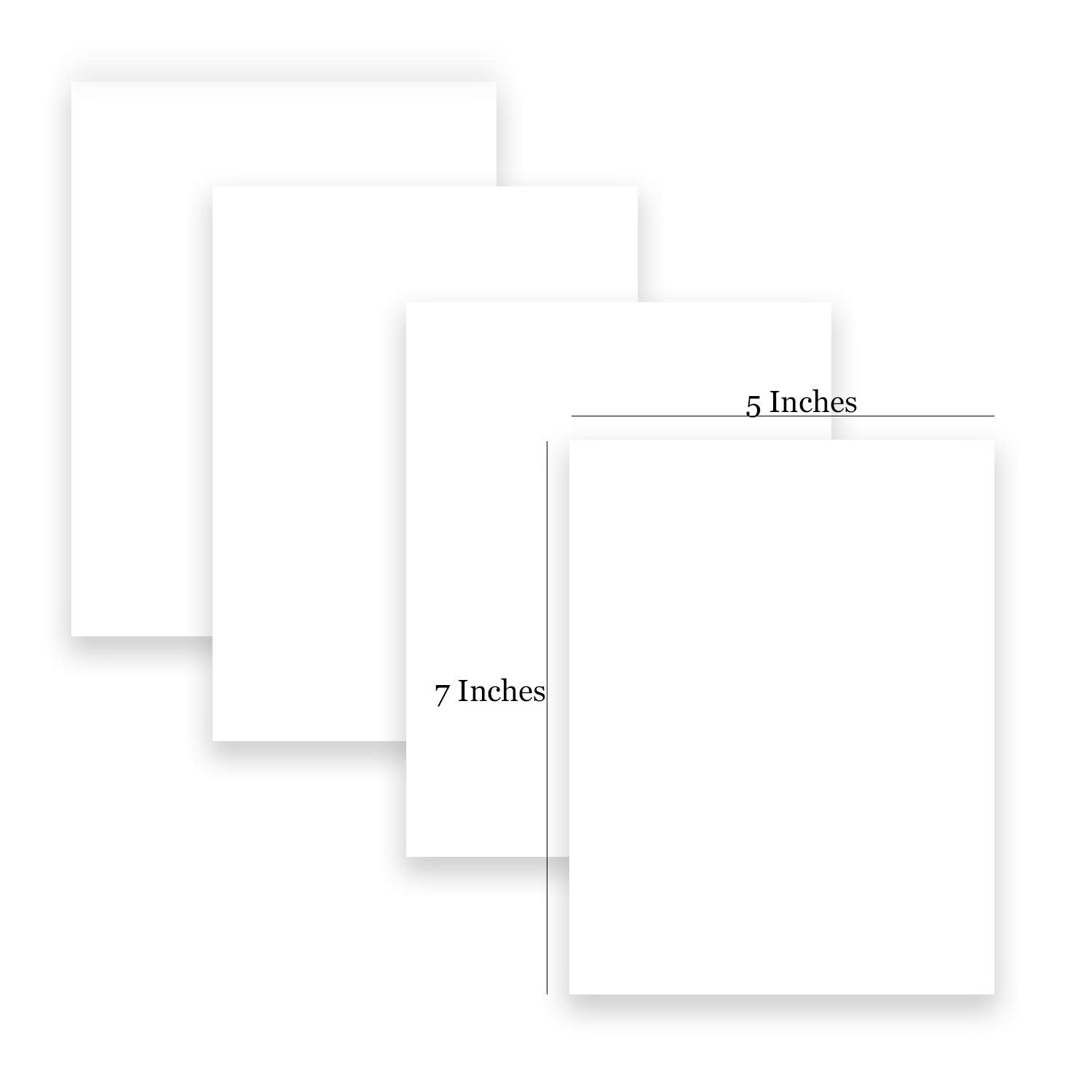 Premium 160# Double Thick White Cardstock - 50 Sheets (5