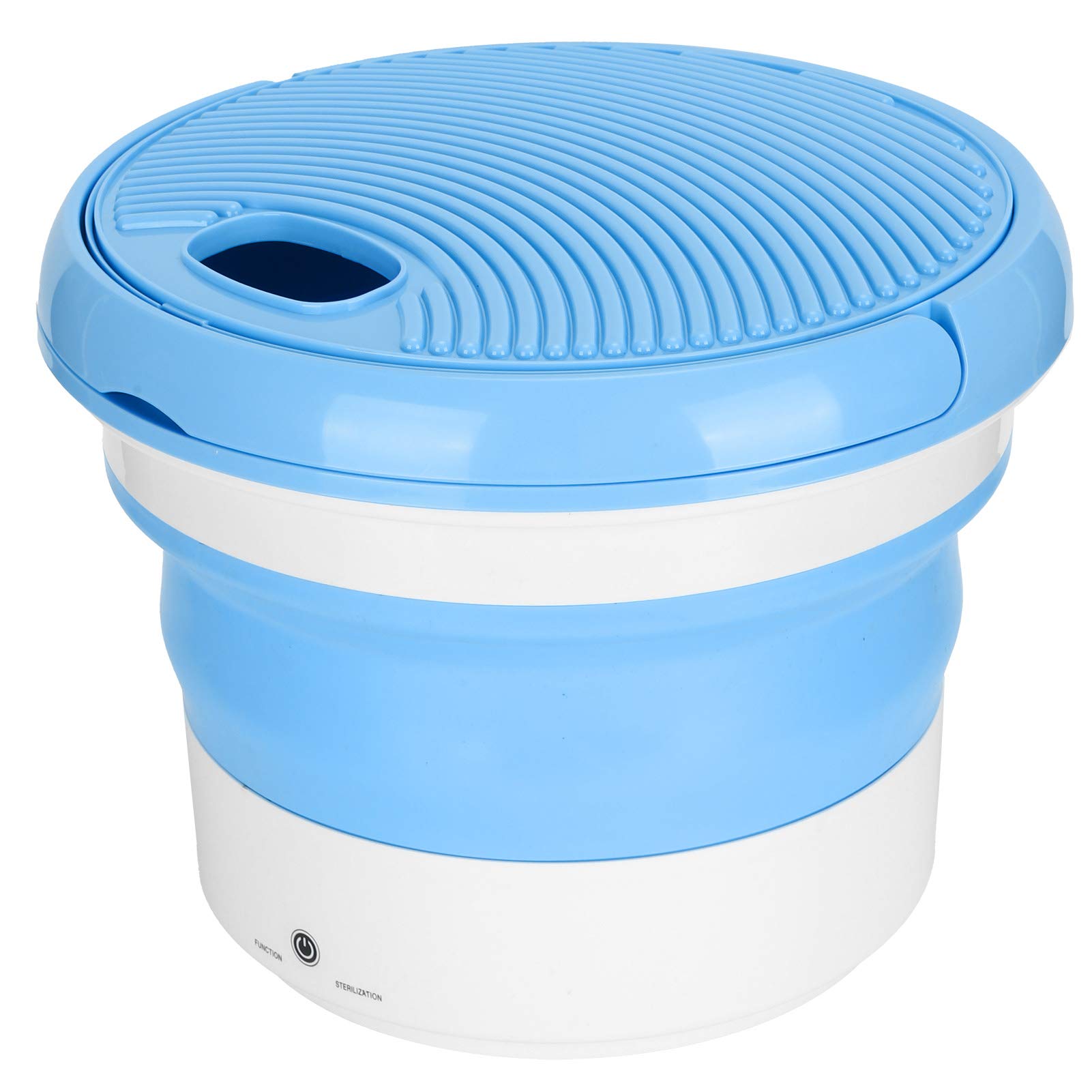 Hozee 7L Foldable Mini Washing Machine - Portable Electric Washer for Underwear, Socks & Baby Clothes | Compact Desktop Laundry Solution for Apartments, Dorms, RVs & Travel | US Plug Home Use
