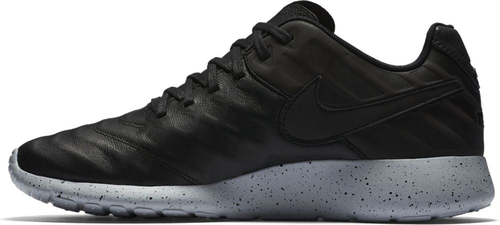 Nike Roshe Tiempo VI Men's Soccer Cleats - Black/Black/Wolf Grey - Lightweight Football Shoes for Training & Matches - Perfect for Turf & Grass Fields