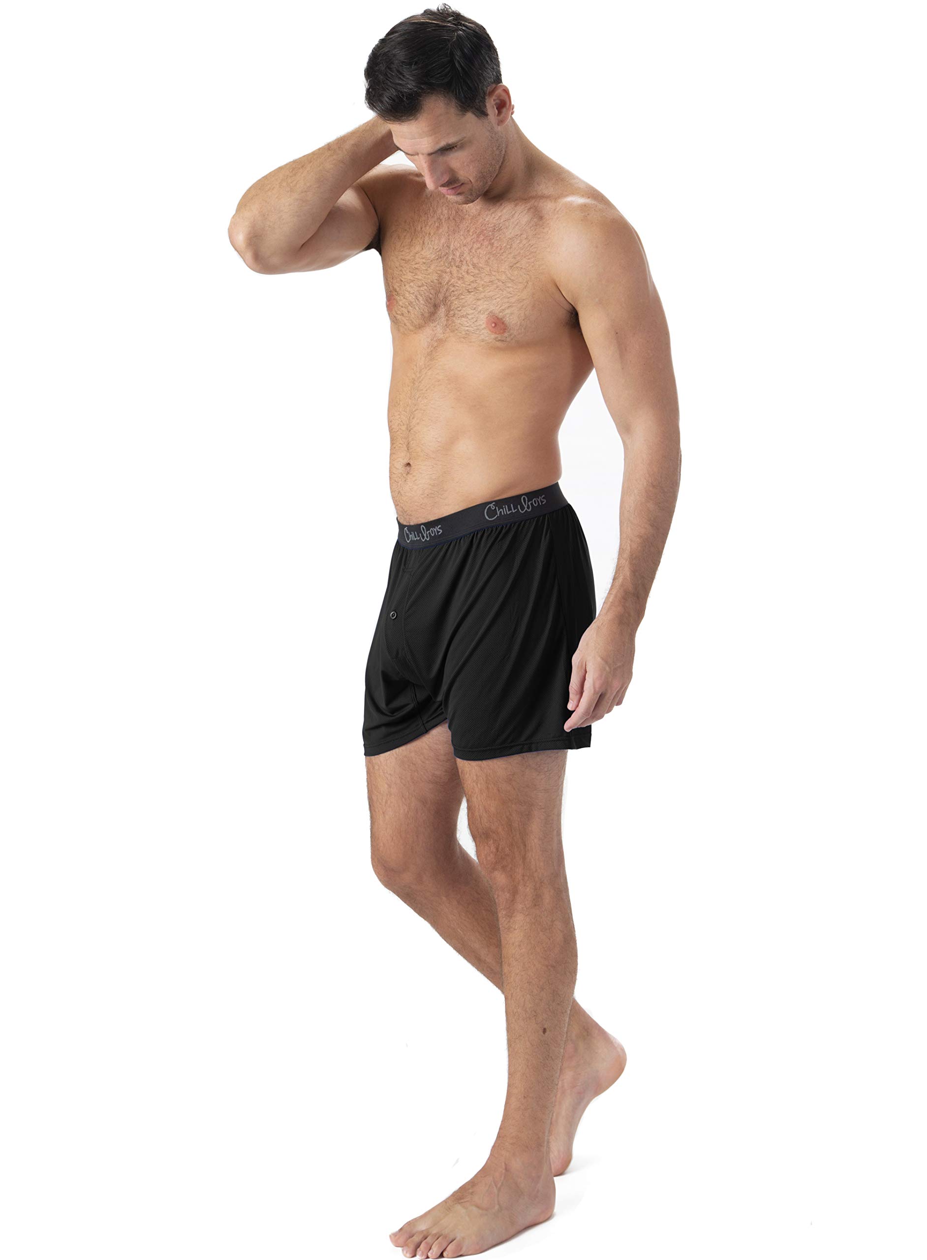 Chill Boys Performance Boxer Briefs 3-Pack - Moisture Wicking Men's Underwear for Active Lifestyle | Comfortable & Breathable Boxer Shorts for Workout, Sports & Everyday Wear