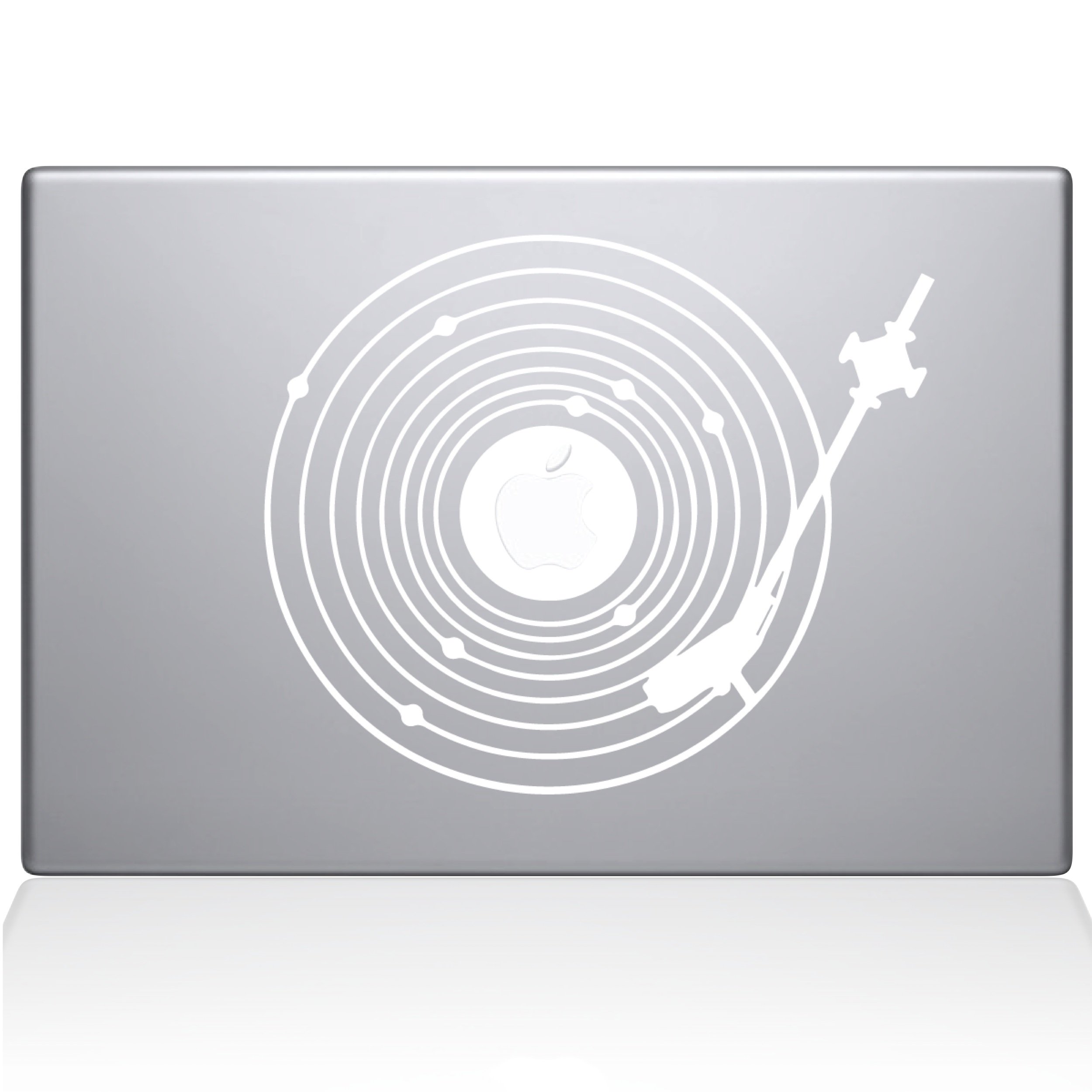 The Decal Guru 2065-MAC-12M-W MacBook Vinyl Sticker Decal - 12 Inch White Laptop Skin - Perfect for MacBook Air & Pro - Personalize Your Laptop for School, Work or Travel