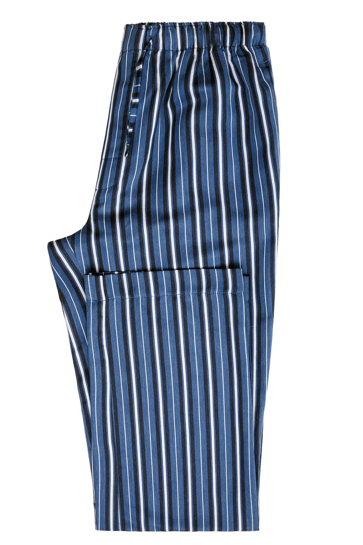 Premium Men's Woven Striped Sleep & Lounge Pajama Pants with Side Pockets - European Crafted Comfort for Nightwear, Relaxation & Home Lounging