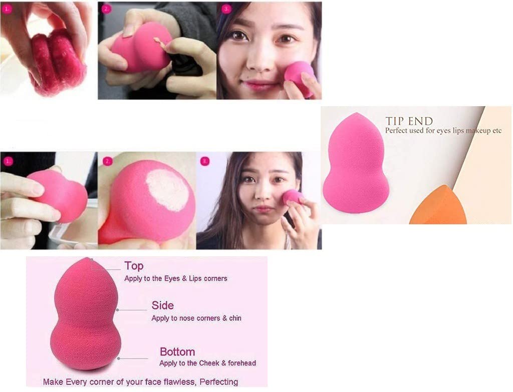 Professional Makeup Sponge Beauty Blender - Soft Latex-Free Cosmetic Sponge for Flawless Foundation & Concealer Application - Perfect for Liquid, Cream & Powder Makeup Blending (Set of 1) - Ideal for Daily Makeup, Contouring & On-The-Go Touch Ups
