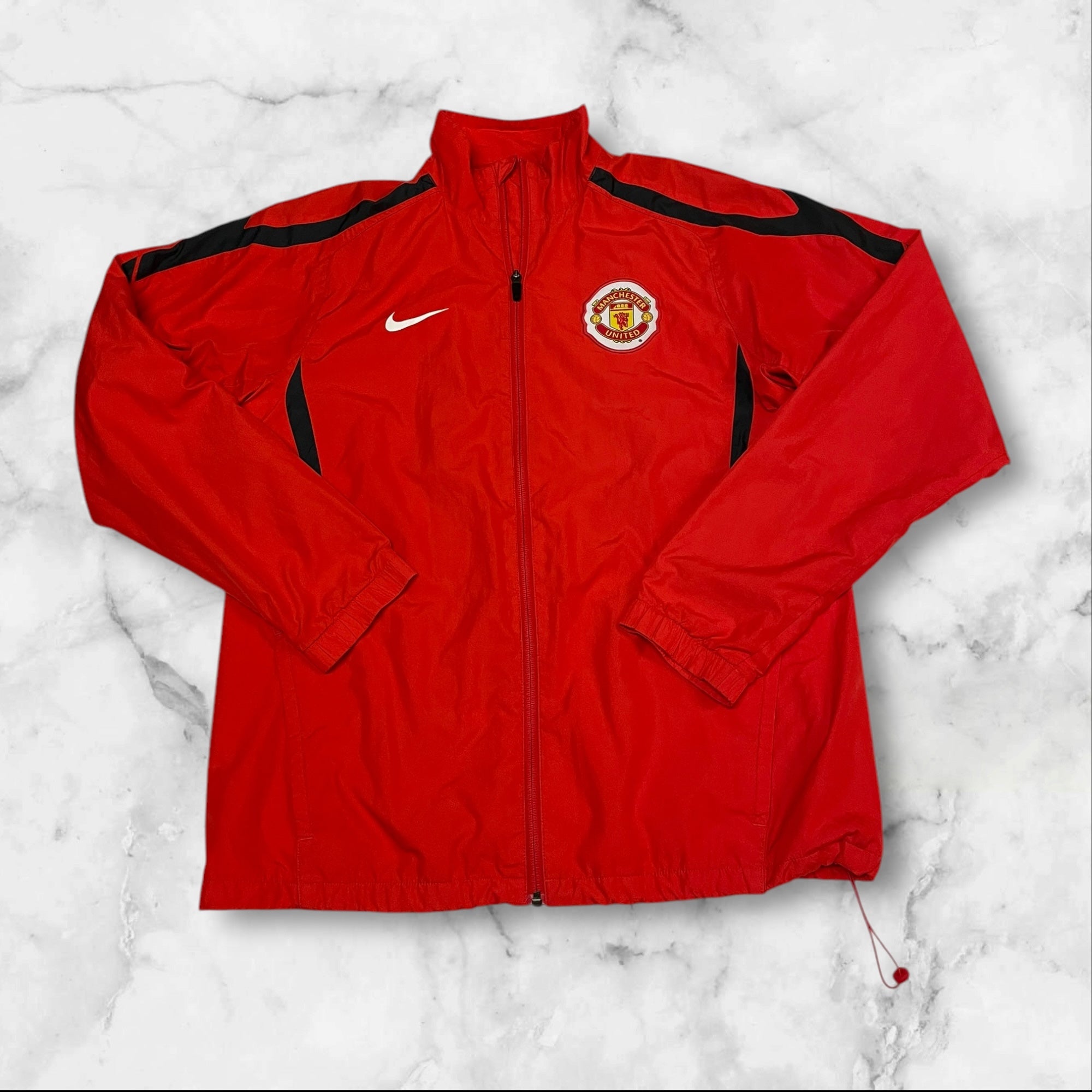 Nike Manchester United Training Suit Set - Waterproof Nylon Jacket & Pants for Men (Size M/L) - Perfect for Soccer Training, Gym Workouts & Outdoor Sports #9042