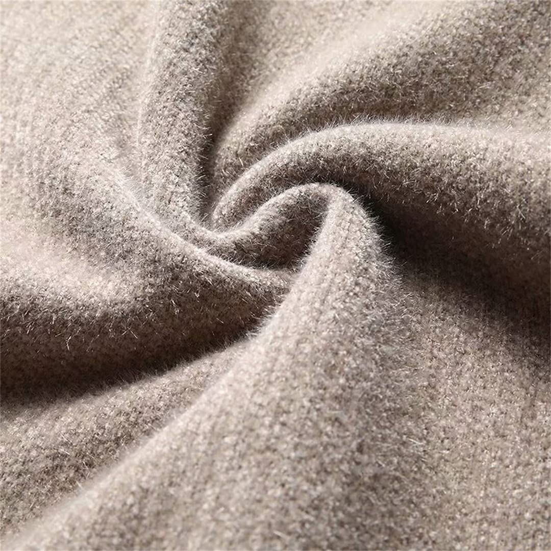Men's Winter Turtleneck Sweater - Warm High Neck Pullover for Casual Wear