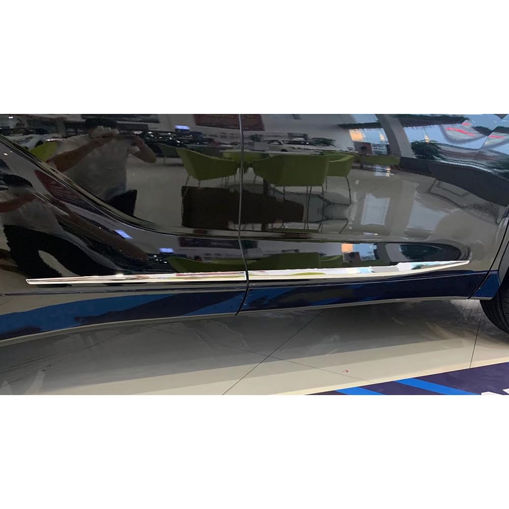 Beautost Chrome Body Side Door Molding Cover Trim for Toyota Highlander 2020-2025 | Durable Exterior Car Door Protector | Perfect for Parking Lot Scratches & Enhanced Vehicle Style
