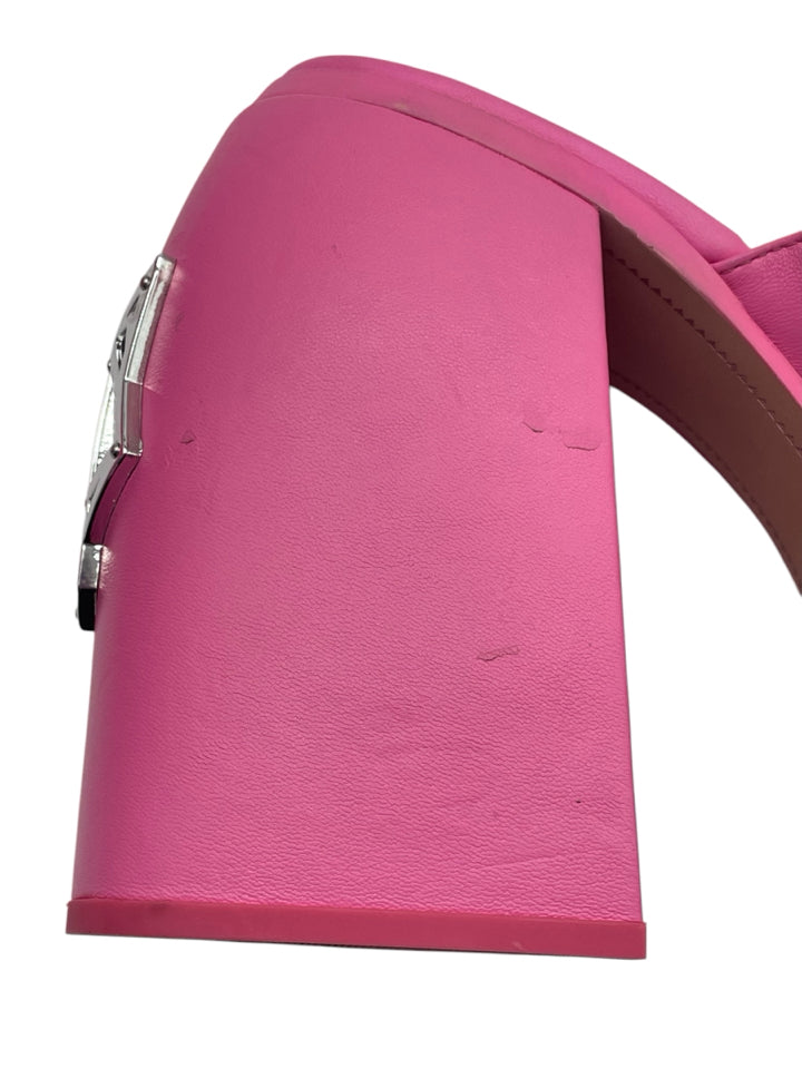 Naked Wolfe Hot Pink Jenna Platform Boots Women's Size 10 | Trendy Chunky Heel Shoes for Women | Perfect for Parties, Night Out & Street Style Fashion