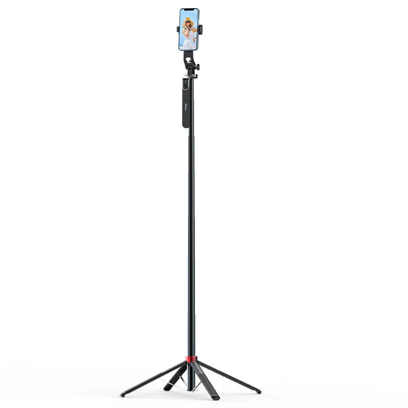 ULANZI MA09 Bluetooth Remote Control Selfie Stick - Wireless Phone Tripod Stand with Adjustable Height for iPhone Android Smartphones, Perfect for Vlogging, Travel & Group Photos