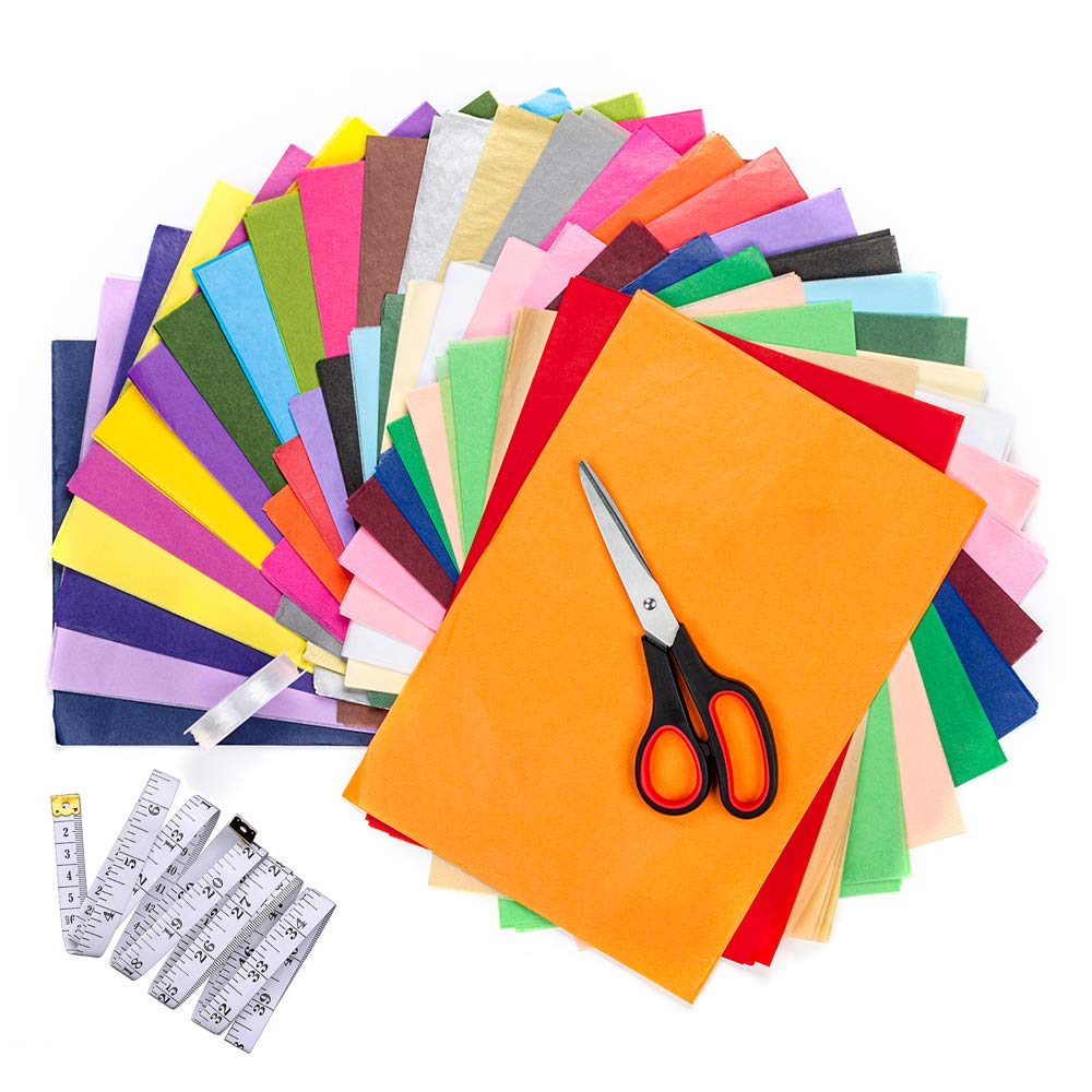 Exquiss 360 Sheets A4 Size Tissue Paper Bulk Pack - 36 Vibrant Colors for DIY Paper Crafts, Scrapbooking, Pom Poms & Paper Flowers | Perfect for School Projects, Party Decorations & Gift Wrapping (8.3x11.7