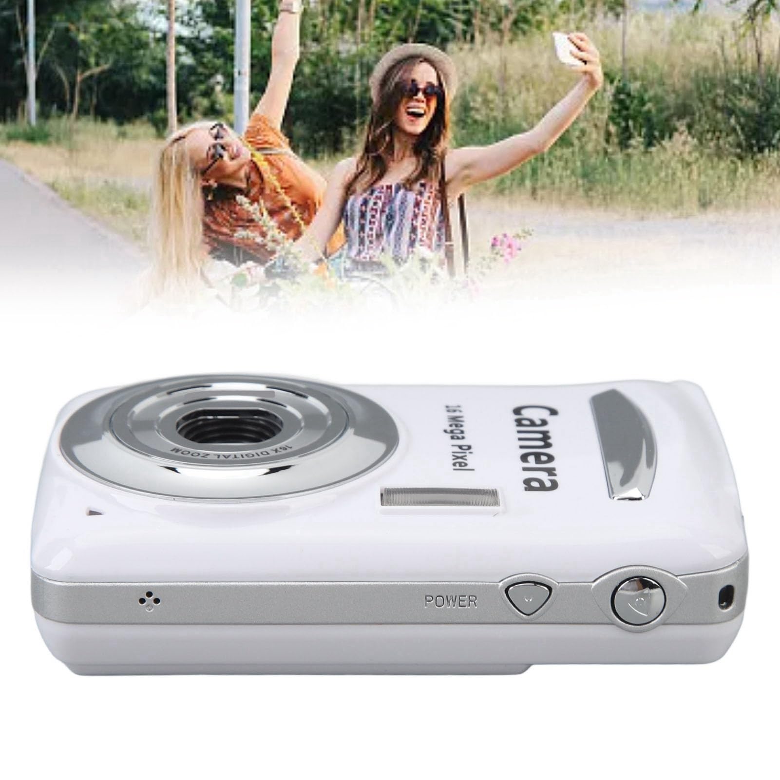 Portable 1080P HD Digital Camera with Multi-Axis Stabilization - 16MP Auto Focus Compact Camera, 2.4