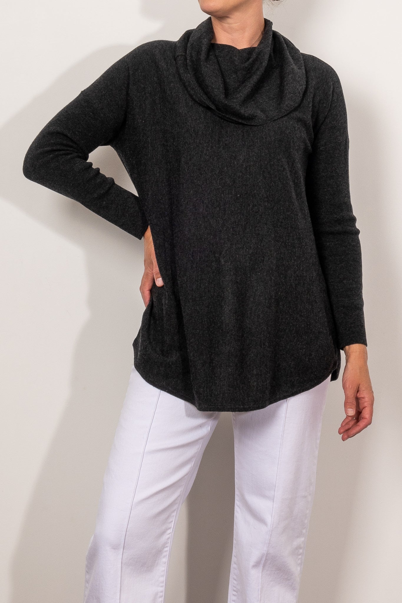 Bridge & Lord Kylie Cowl Neck Knit Sweater for Women - Soft Chunky Knit Pullover Winter Tops - Perfect for Office Wear, Date Nights & Casual Outfits
