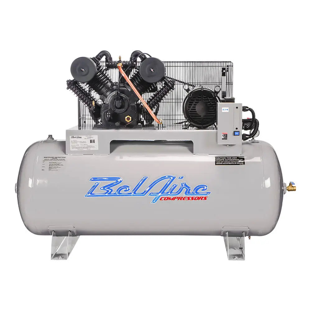 Belaire 6312HE Iron Elite 2 Stage Electric Air Compressor - 10HP 120G Horizontal 230V/3 Phase for Industrial, Automotive & Construction Use