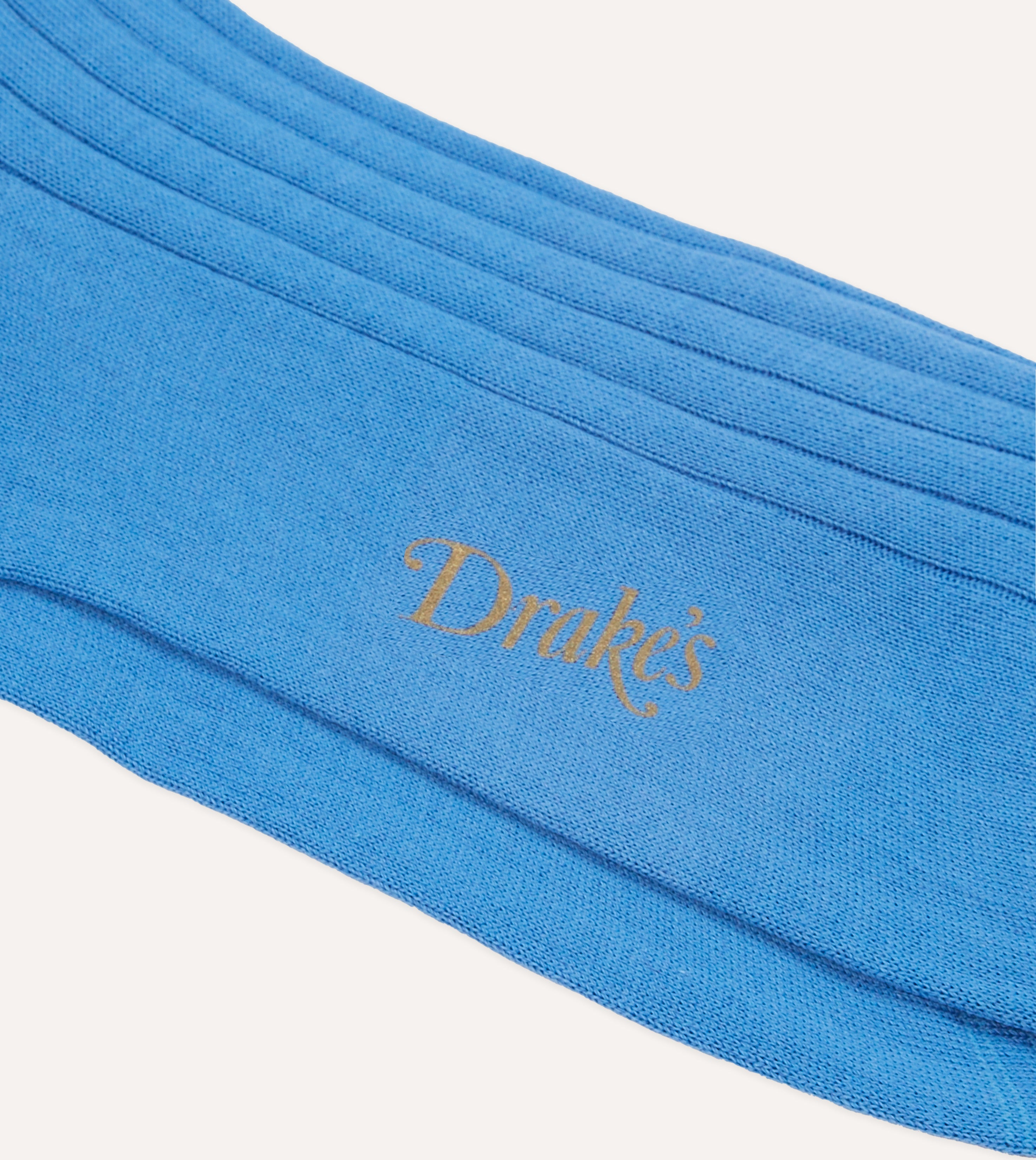 Sky Blue Cotton Mid Calf Socks for Women & Men - Soft Breathable Everyday Socks for Running, Hiking, Work & Casual Wear