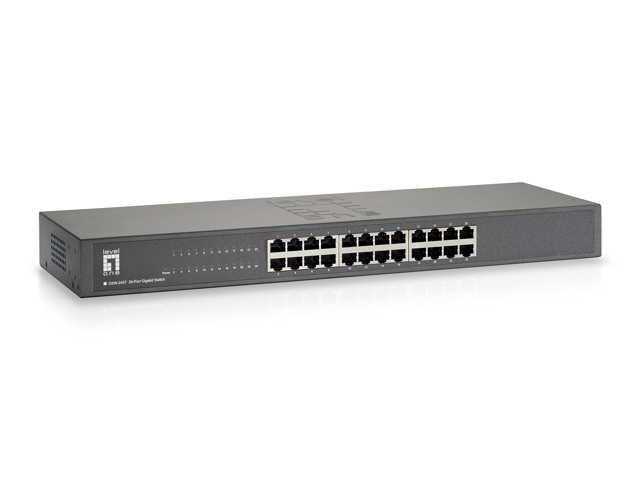 19-Inch 24-Port Gigabit Unmanaged Ethernet Switch for Home Office & Small Business Network Setup