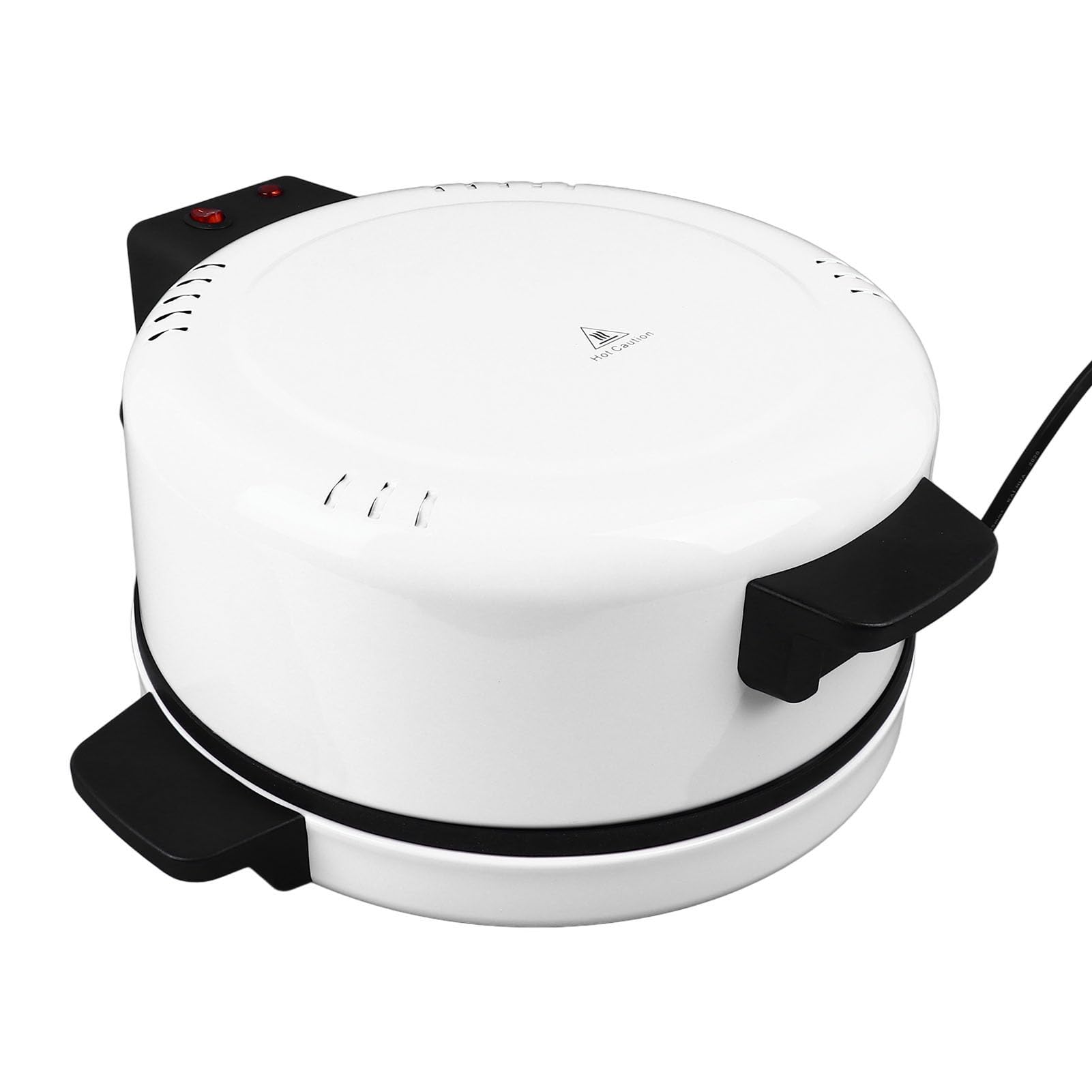 12 Inch Electric Pizza Oven & Arabic Bread Maker - Countertop Pizza Machine with Stainless Steel Heating Coil, Fast Cooking for Home Kitchen (110V US Plug) - Perfect for Family Gatherings, Parties & Quick Meals