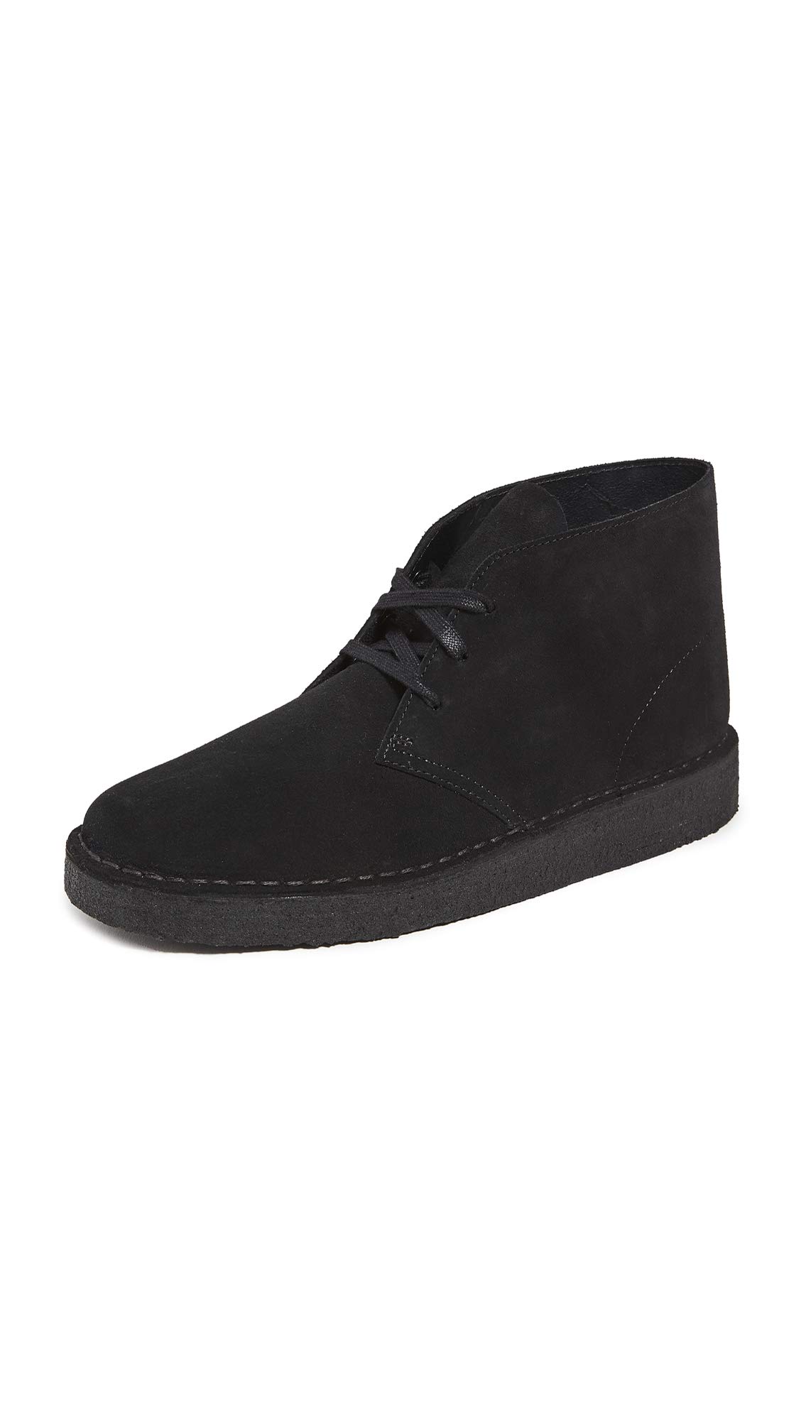 Clarks Men's Desert Coal Leather Chukka Boots - Comfortable Casual & Dress Shoes for Men | Perfect for Office, Travel & Outdoor Activities