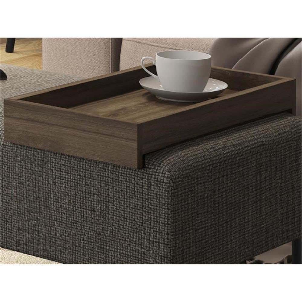 Casabianca Ace Bench in Mocha - Modern Wooden Entryway Bench with Storage | Perfect for Hallway, Living Room & Bedroom Décor