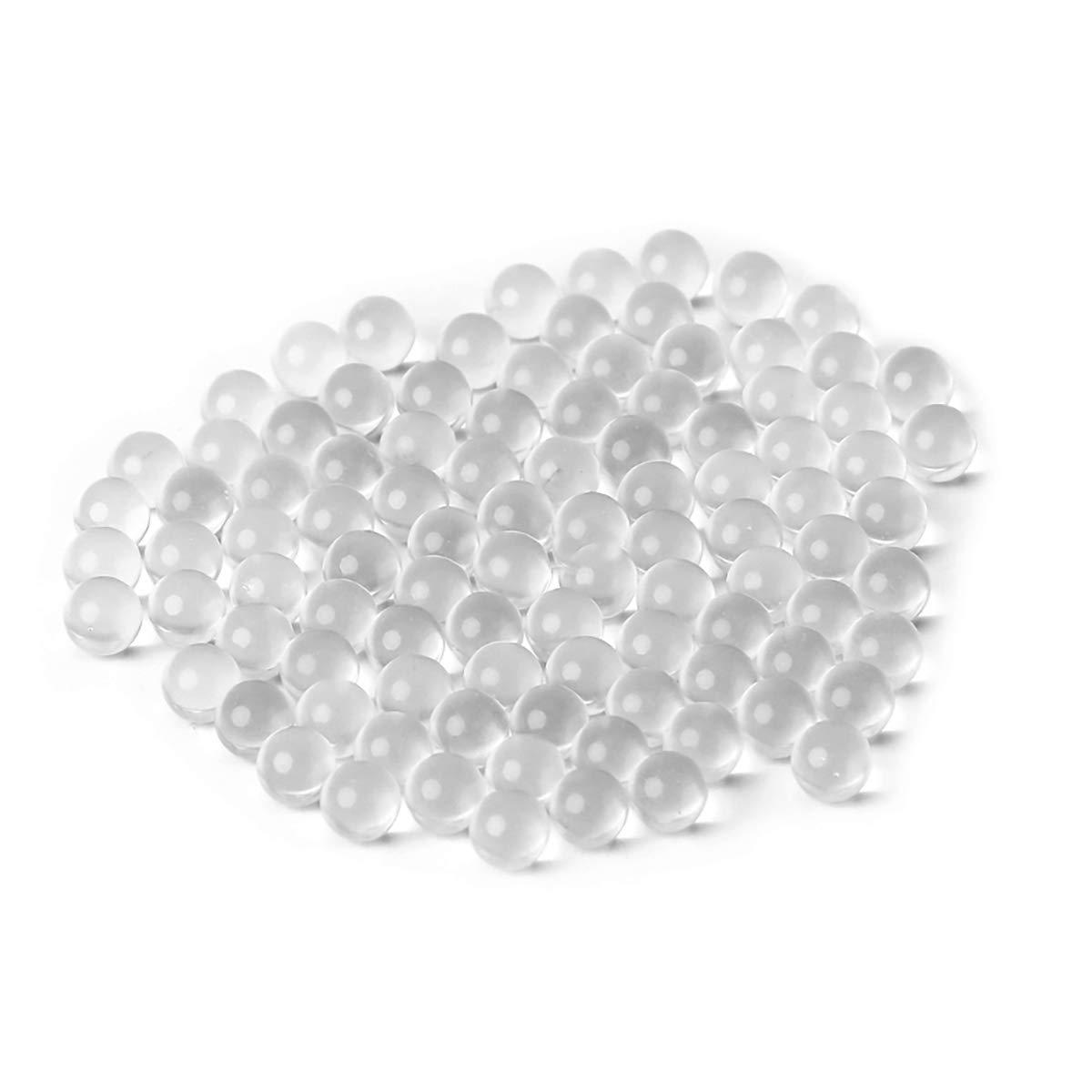 LKXHarleya 100 Pcs Transparent Glass Vase Filler Marbles - 5mm Round Beads for DIY Home Decor, Wedding Centerpieces & Aquarium Landscaping