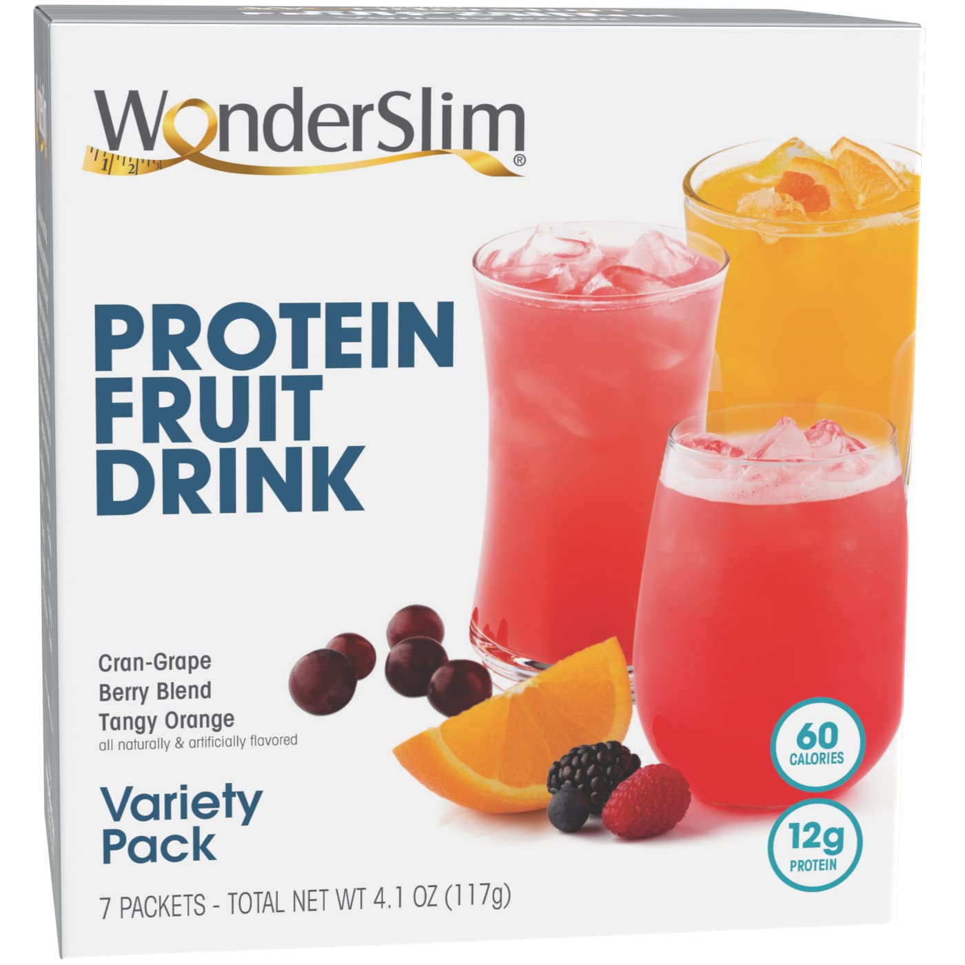 WonderSlim Meal Replacement Shake & Fruit Drink Bundle - Protein Powder for Weight Loss & Energy Boost - Perfect for Breakfast, Post-Workout & On-the-Go Nutrition