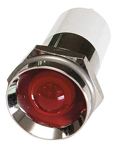 12V DC Red Protrude Indicator Light - High Visibility LED Signal Lamp for Automotive, Machinery & Industrial Equipment