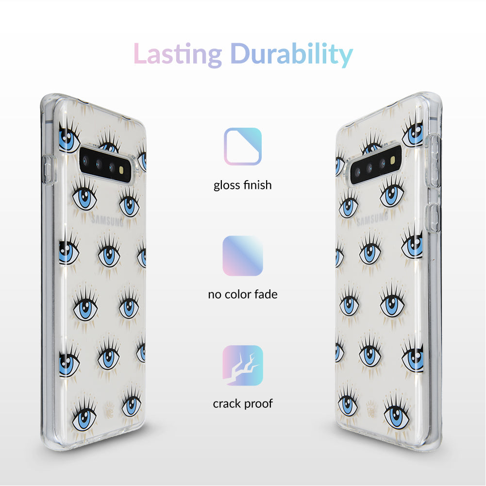 Evil Eye Protection Samsung Galaxy Phone Case - Stylish & Durable Cover for Good Luck Charm | Perfect for Travel, Daily Use & Gift Giving