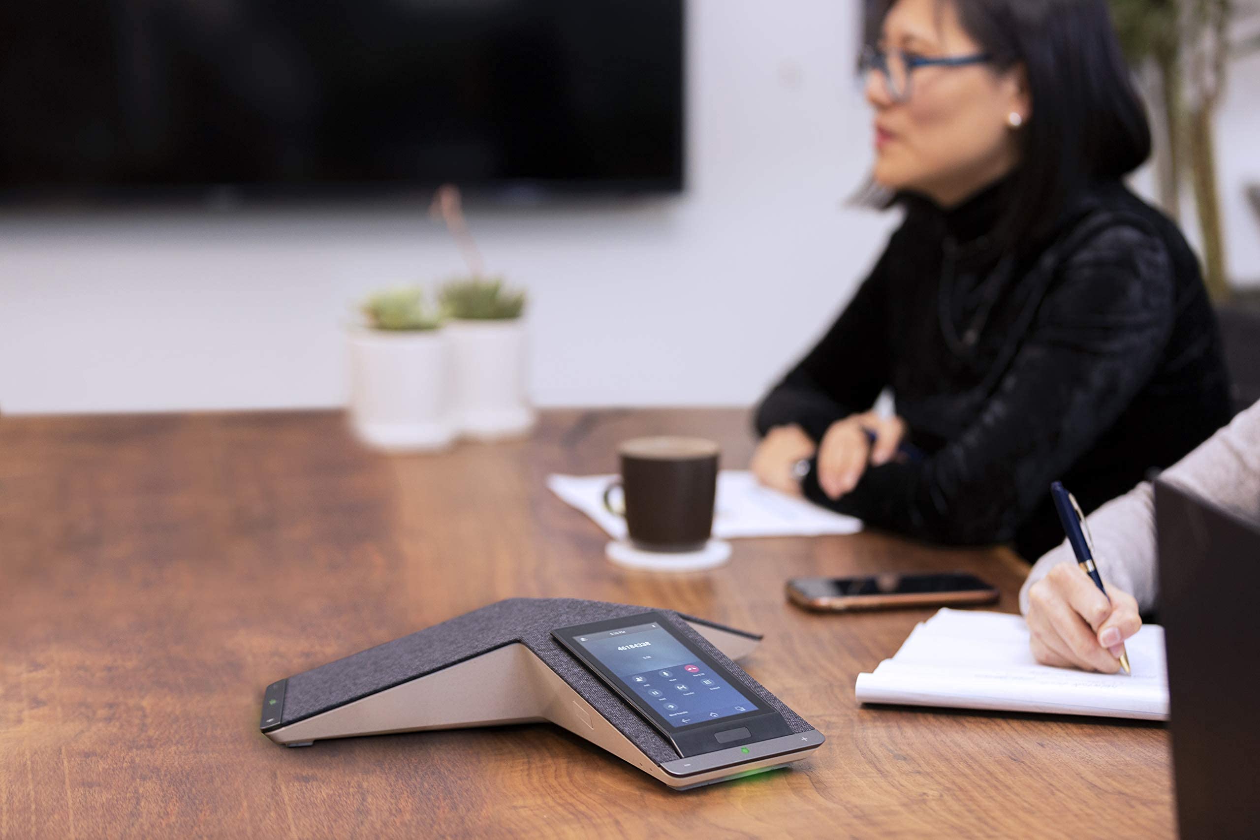 Poly Trio C60 IP Conference Phone for Microsoft Teams & Skype for Business - Certified Refurbished with Built-in Wi-Fi, UCC/Mobility/VOIP (2200-86240-019) | Ideal for Office Meetings, Remote Work & Business Conferencing