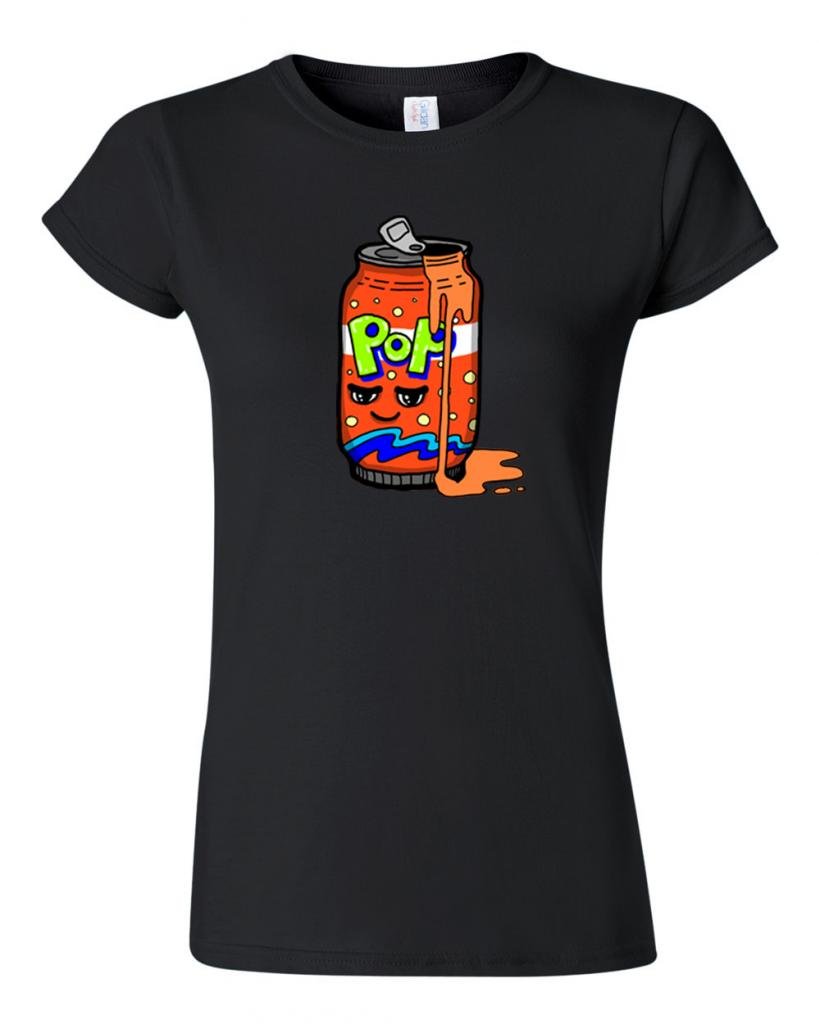 Junior 'Too Cute to Drink Soda' Pop Can DT Novelty T-Shirt - Fun Graphic Tee for Kids, Boys & Girls - Perfect for School, Parties & Casual Wear