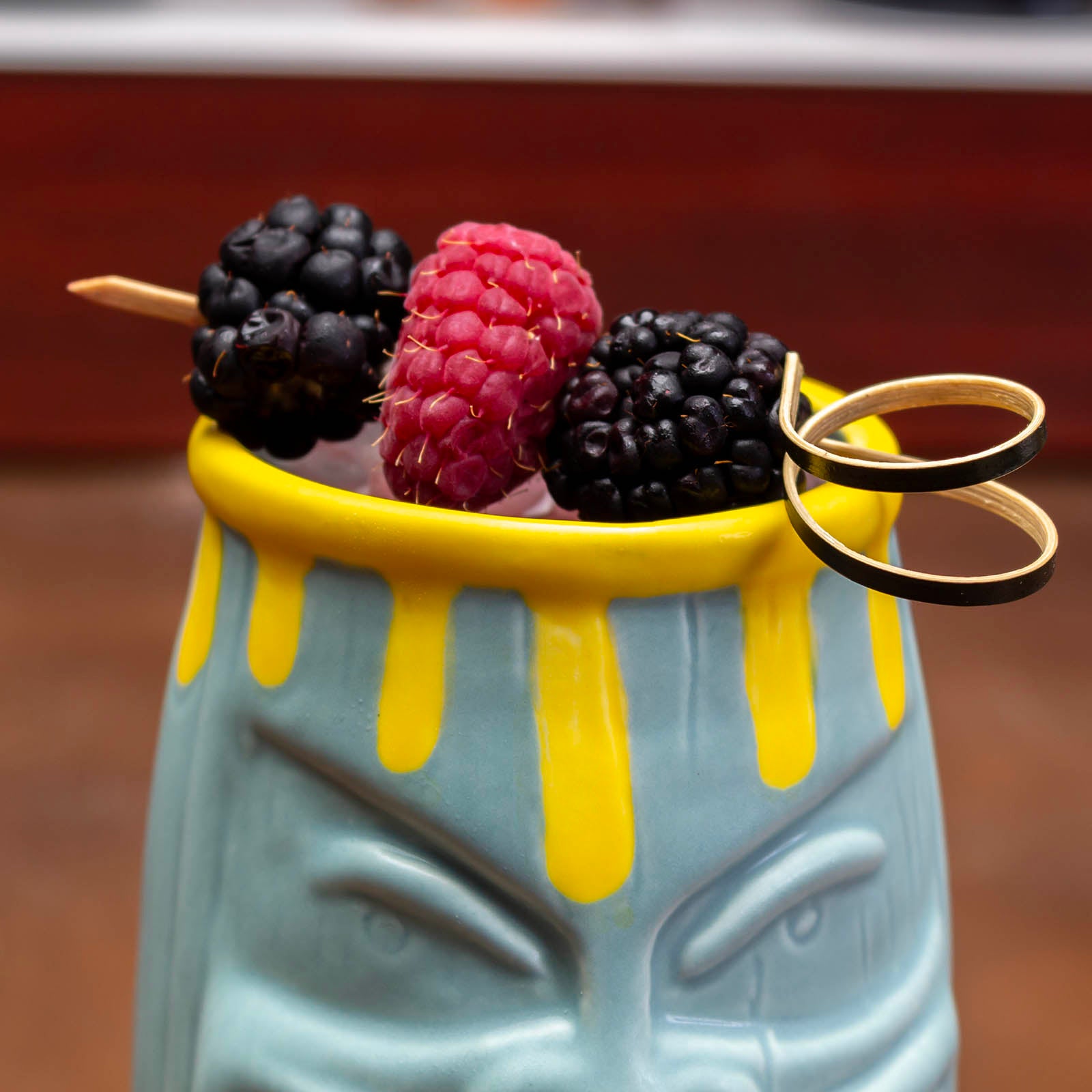 BarConic® 12 oz Tiki Glasses - Tropical Themed Cocktail Cups for Margaritas, Pina Coladas & Summer Drinks - Perfect for Luau Parties, Beach Bars & Hawaiian Themed Events
