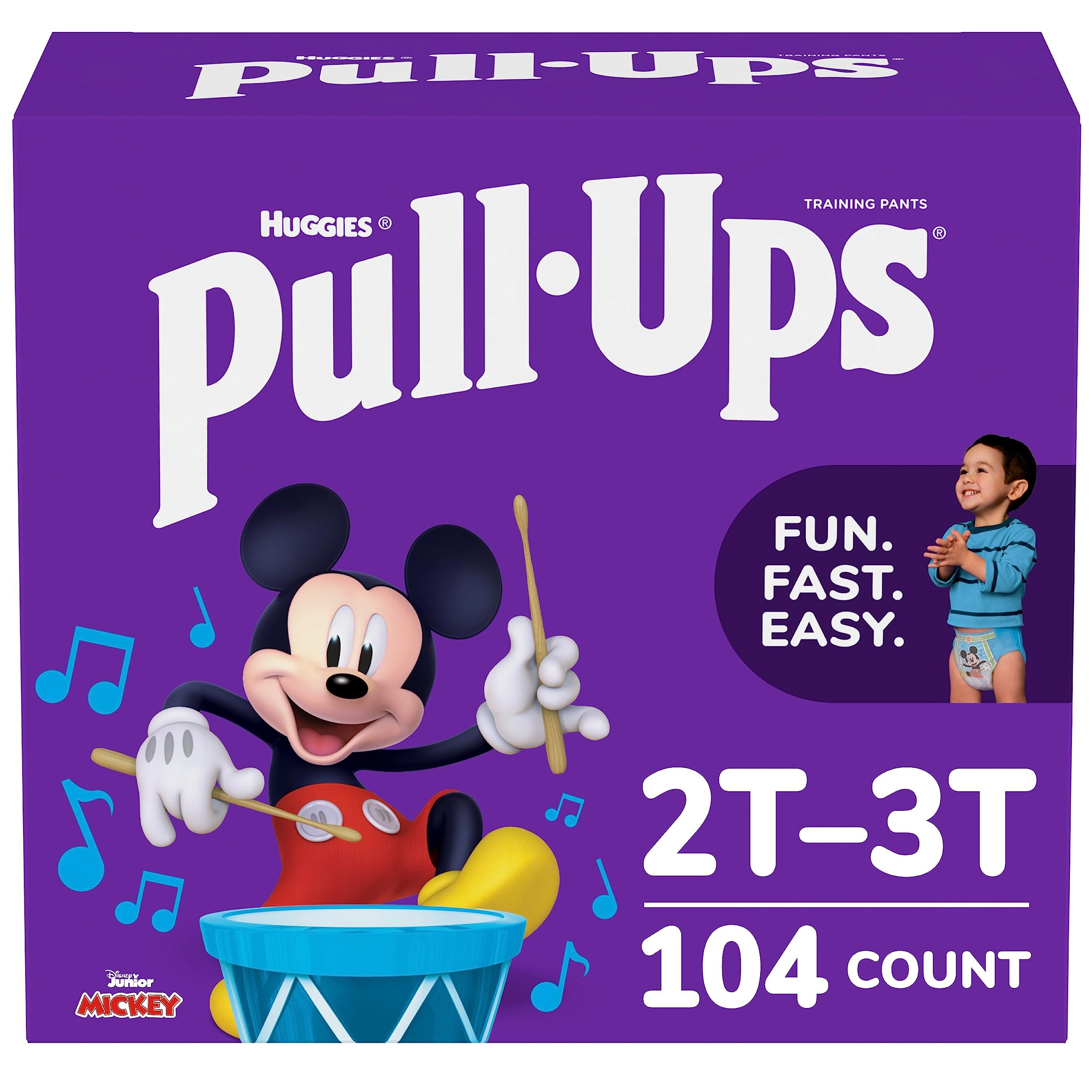 Girls Potty Training Underwear 2T-3T - Easy Open Training Pants with Learning Designs | Soft & Absorbent Pull-Ups for Toddler Toilet Training | Daycare & Home Use