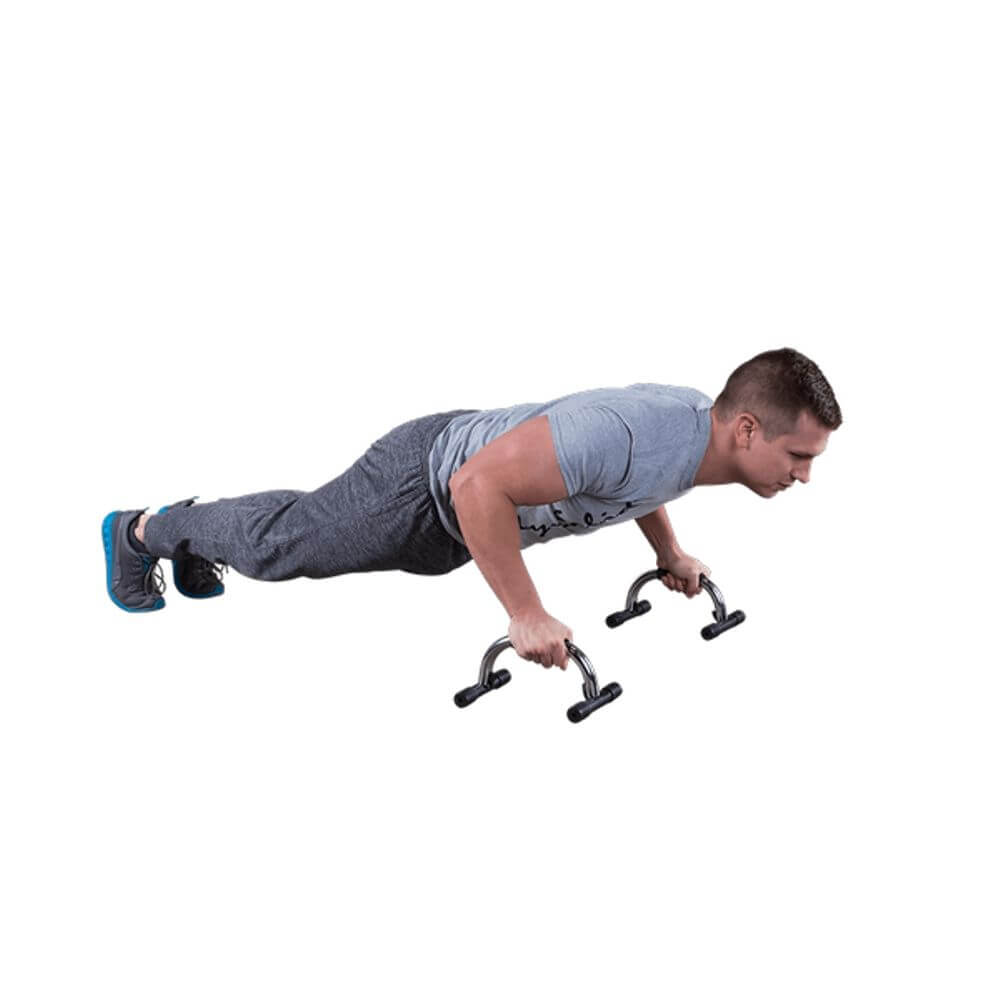 Body Solid Tools Push Up Bars PUB2 - Adjustable Push Up Handles for Home Gym & Workout - Perfect for Strength Training, Chest Exercises & Fitness Routines