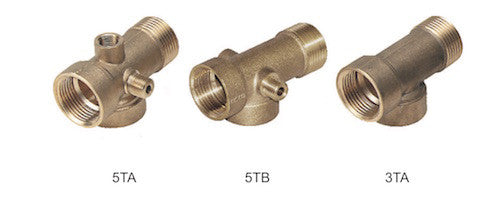 3-Way Tee Fitting - Brass Pipe Connector for Plumbing & DIY Projects - Perfect for Water, Gas & Air Lines - Home, Garden & Industrial Use