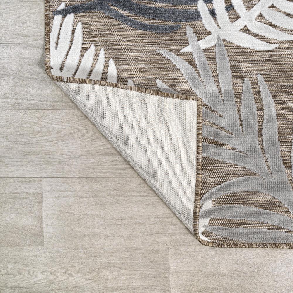 Montego High Low Tropical Palm Indoor/Outdoor Area Rug - Soft & Durable Floor Mat for Living Room, Bedroom, Patio Decor