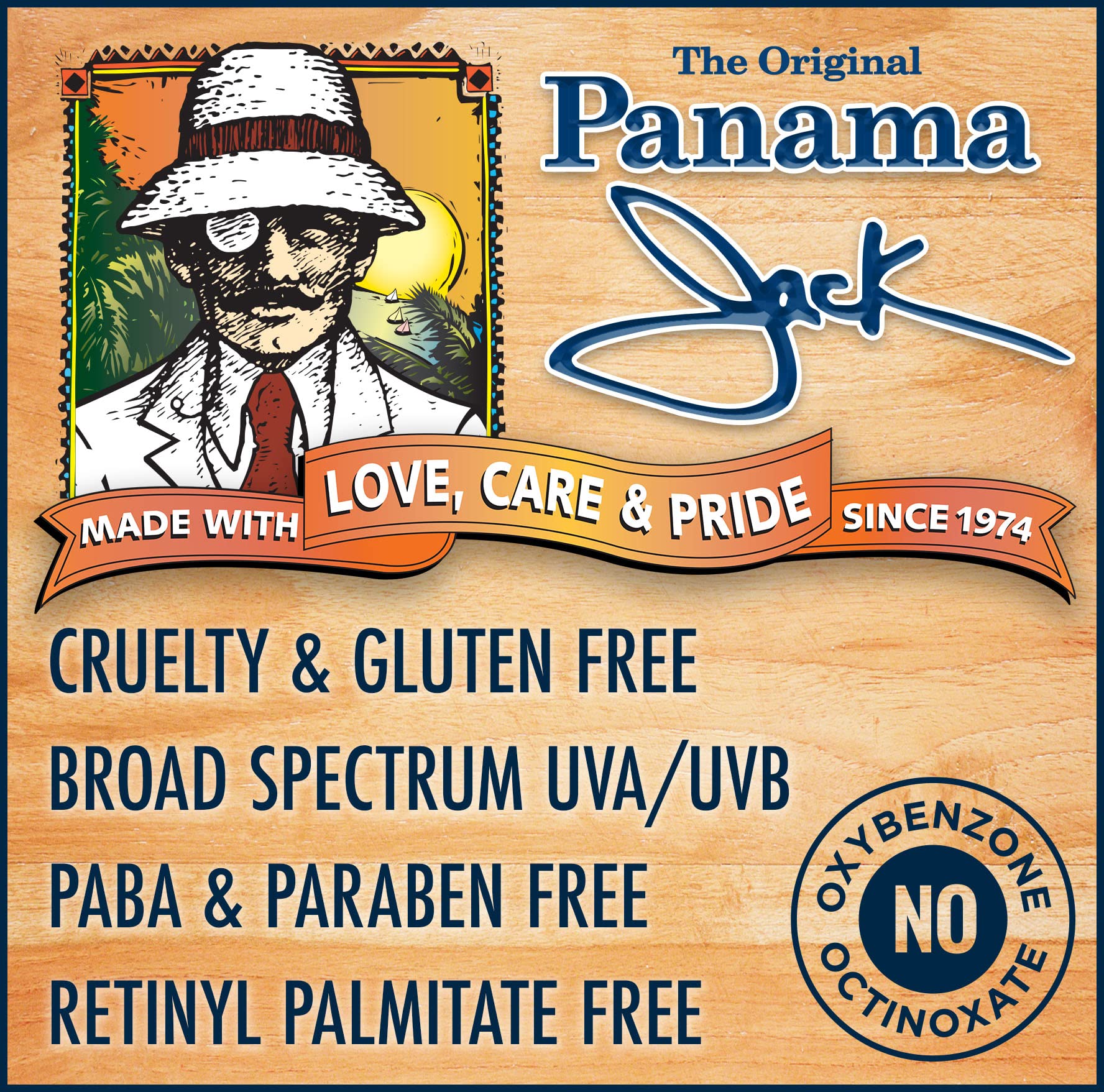 Panama Jack SPF 50 Sunscreen Lotion - Broad Spectrum UVA/UVB Protection, Water Resistant, Reef Safe (Pack of 1) - Perfect for Beach, Pool & Outdoor Activities