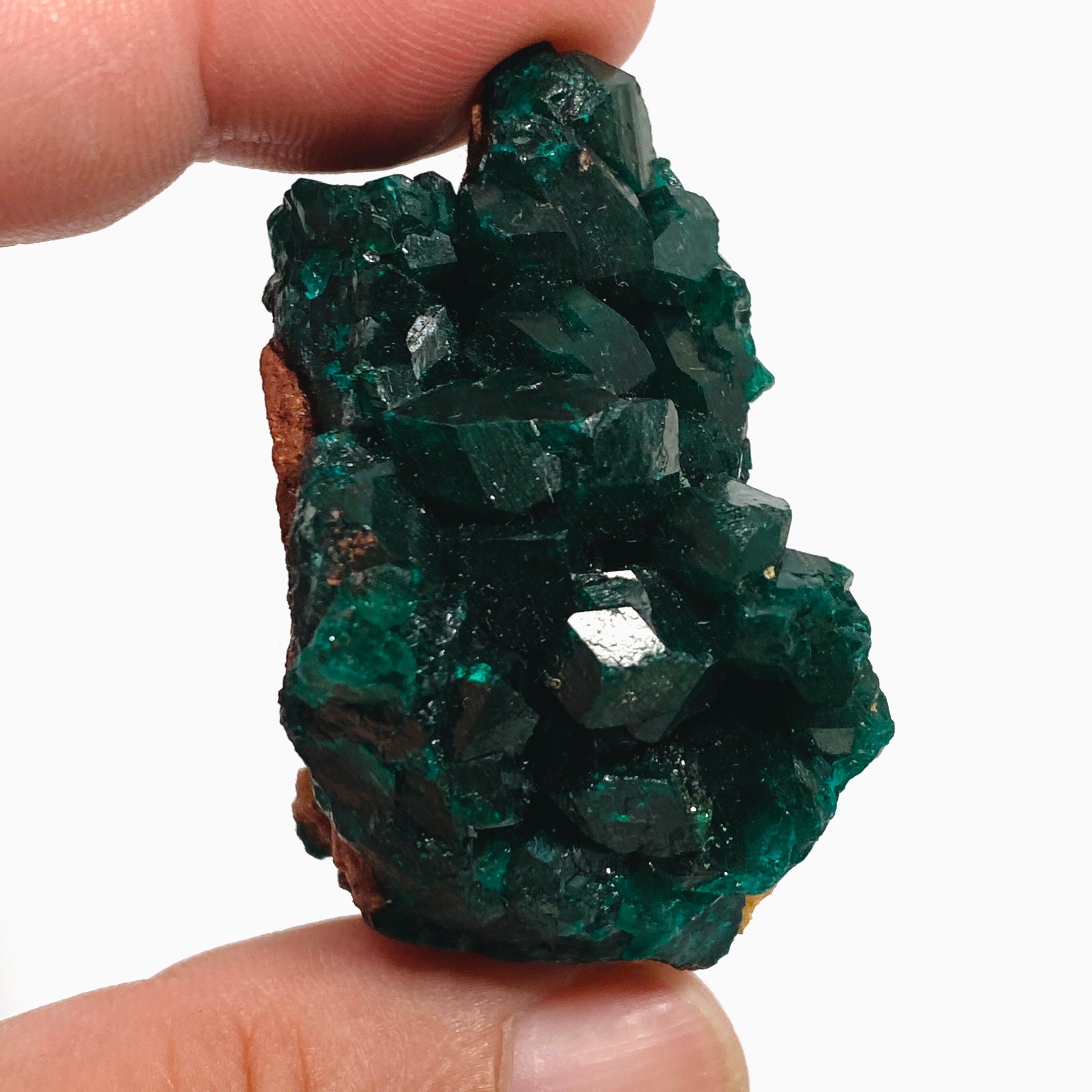 Natural Dioptase Crystal Specimen - Rare Green Mineral Stone for Collectors & Healing - Perfect for Home Decor, Meditation & Energy Work