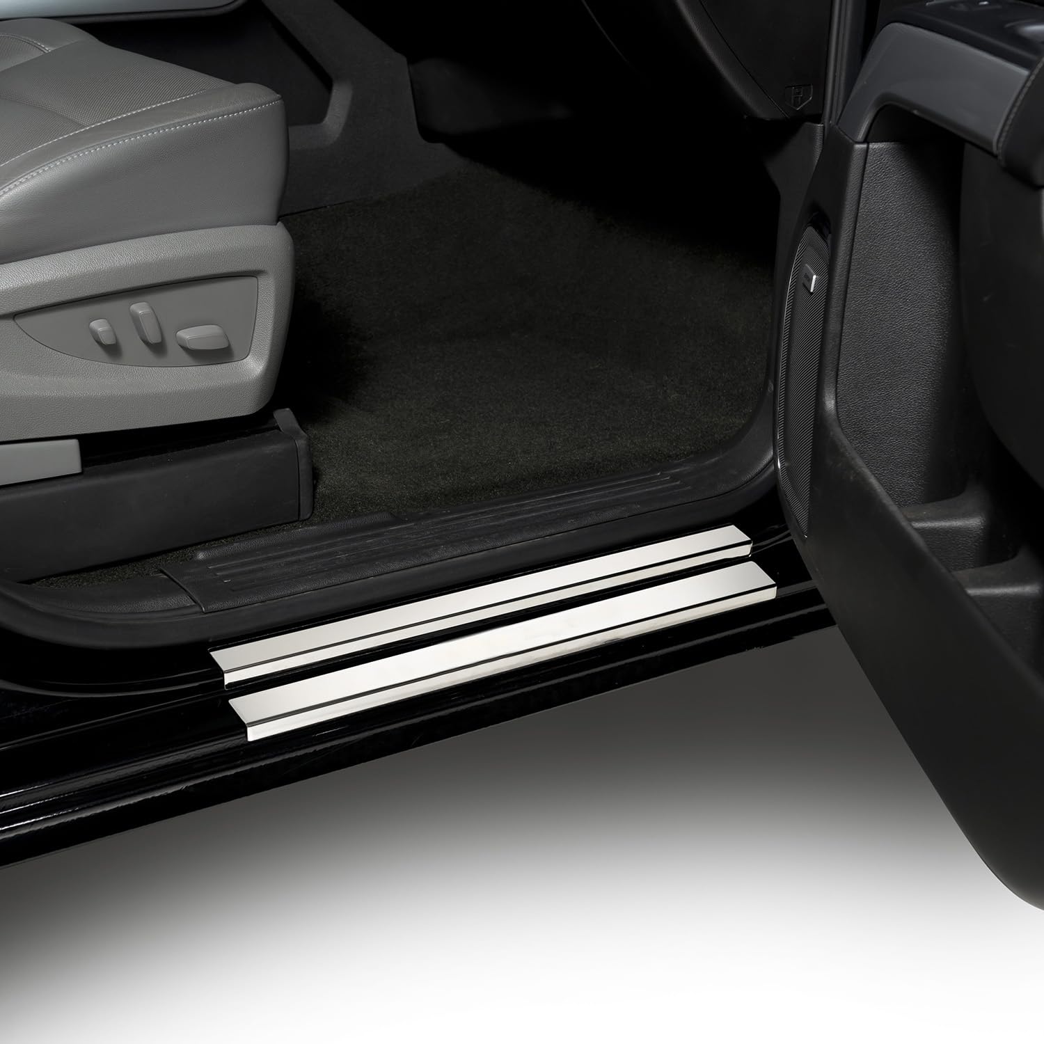 Putco Stainless Steel Door Sill Plates Kit for Chevy Silverado & GMC Sierra 2019-2025 Crew Cab - Durable Protection & Custom Fit - Perfect for Off-Roading, Daily Commuting & Truck Enthusiasts