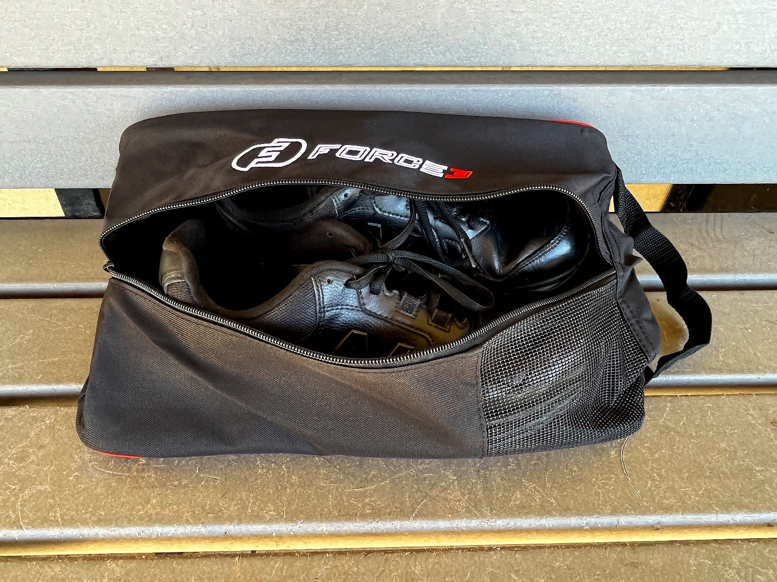 FORCE3 Sport Shoe Bag - Waterproof & Breathable Gym Shoe Organizer for Men & Women - Perfect for Travel, Workout & Sports Gear Storage