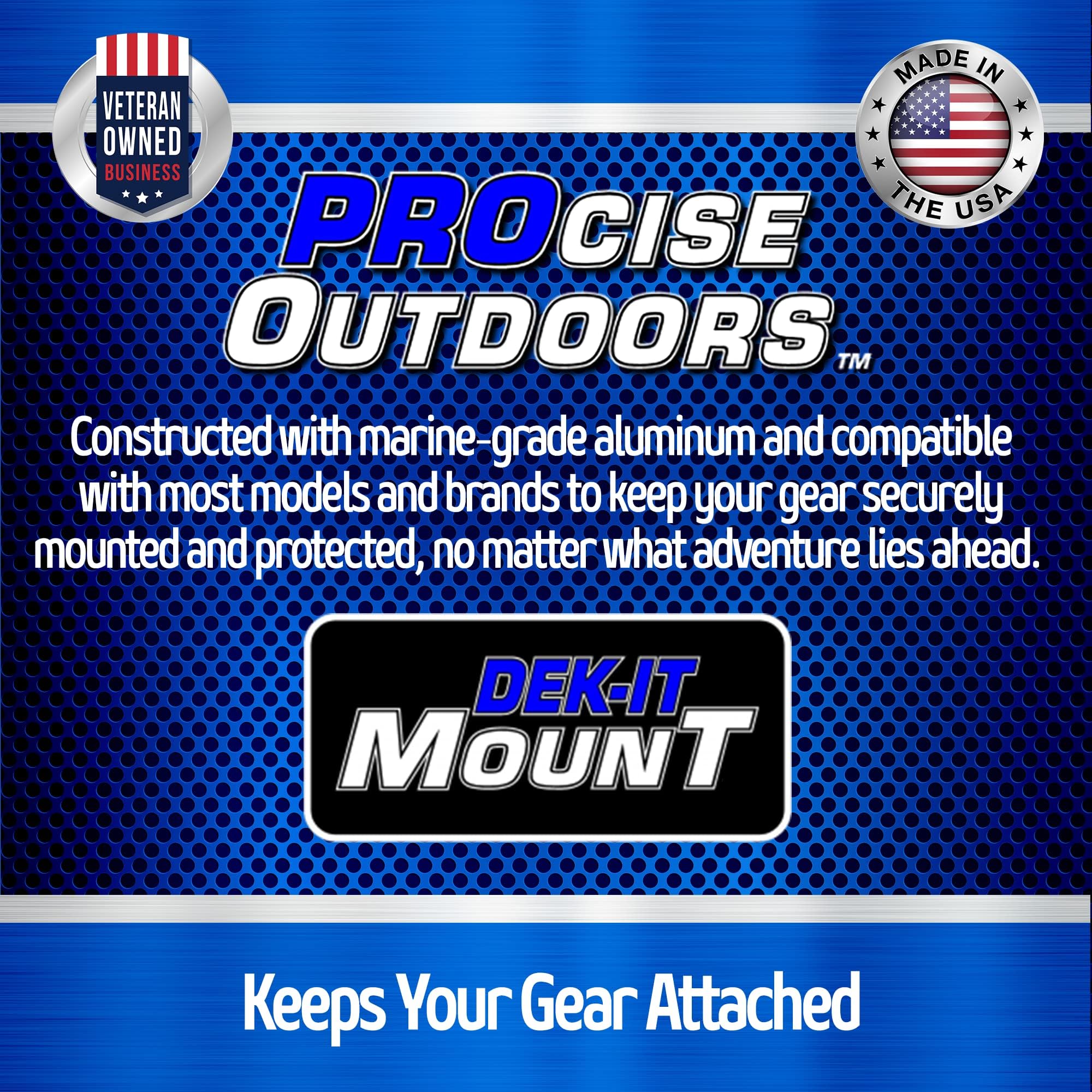 PROcise Outdoors DEK-it HD Dash Plate for Ranger/Icon Series Boats (2018+) - Precision Fit for Fish Finders, Depth Finders & Marine GPS Electronics - Durable Mounting Kit for Smooth Water Navigation & Fishing Adventures