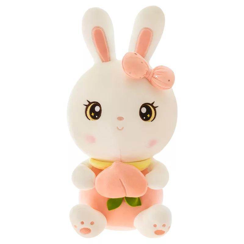 Cute Giant Kawaii Bunny Rabbit Stuffed Animal Plush Toy - Soft Hugging Pillow for Kids, Girls Bedroom Decor & Gift for Easter, Valentine's Day